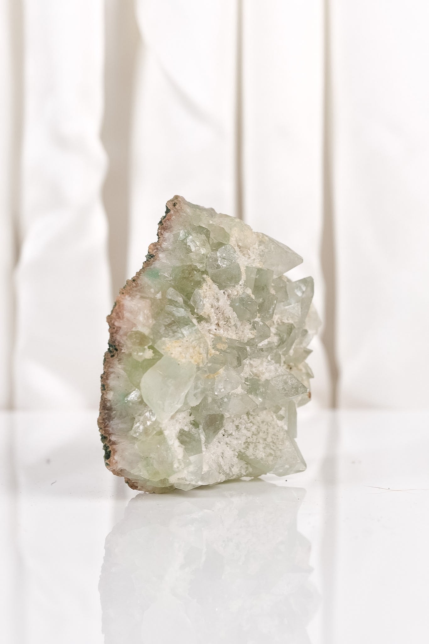 Sugar Coated Green Apophyllite Cluster