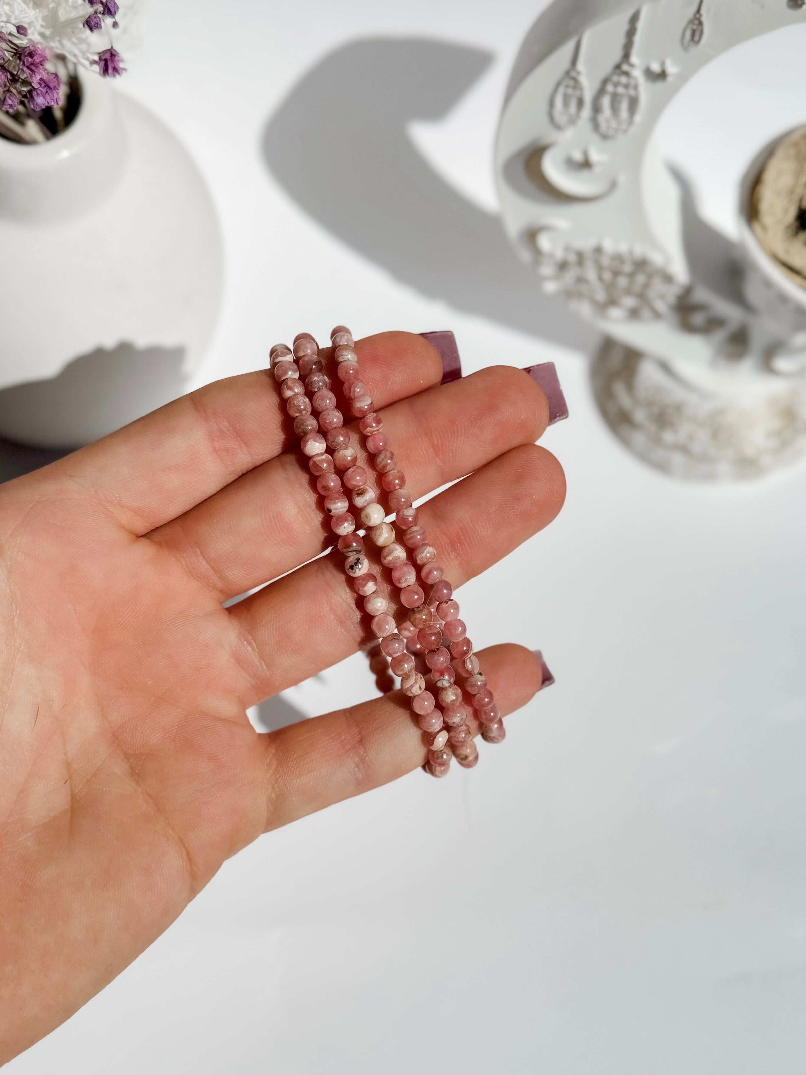 4mm Rhodochrosite Bracelet