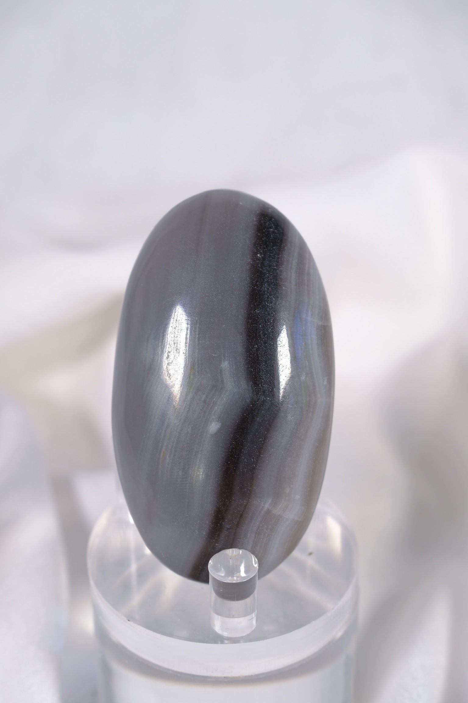 Grey Calcite Palmstone
