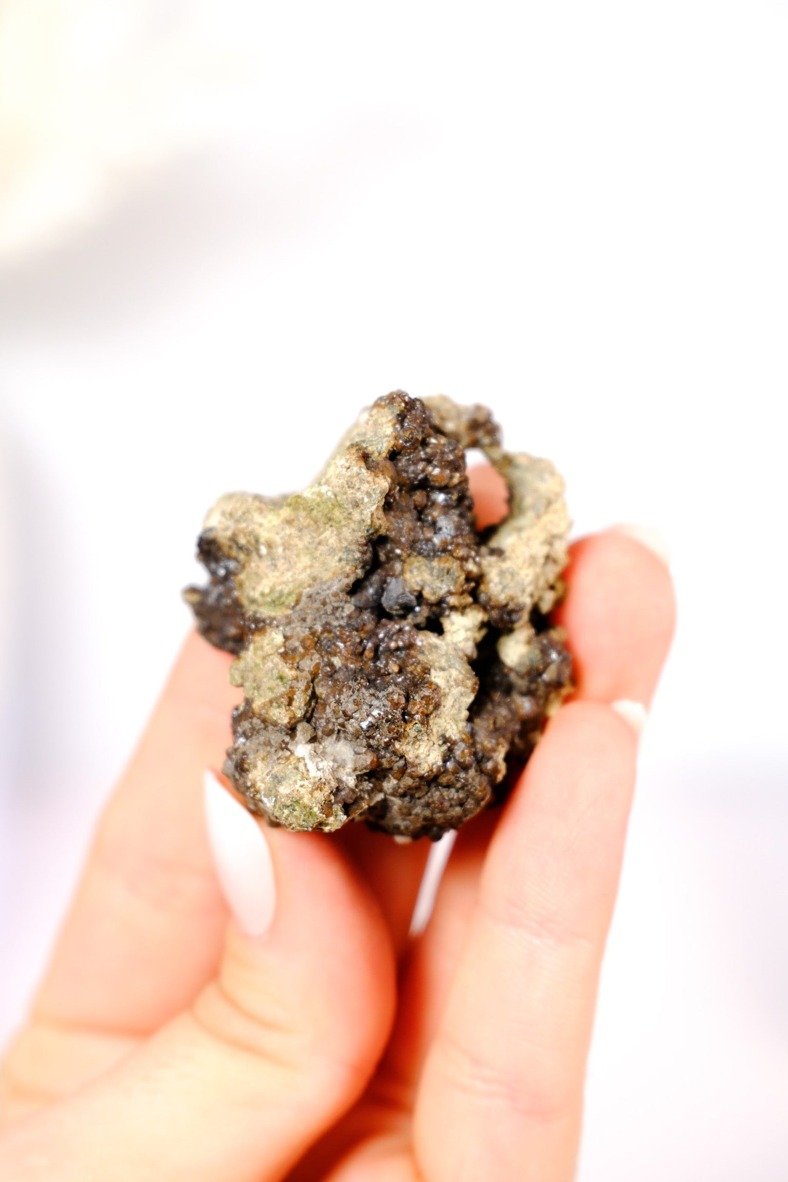 Andradite (Green) Garnet Cluster