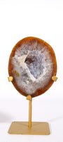 Agate Geode on Stand