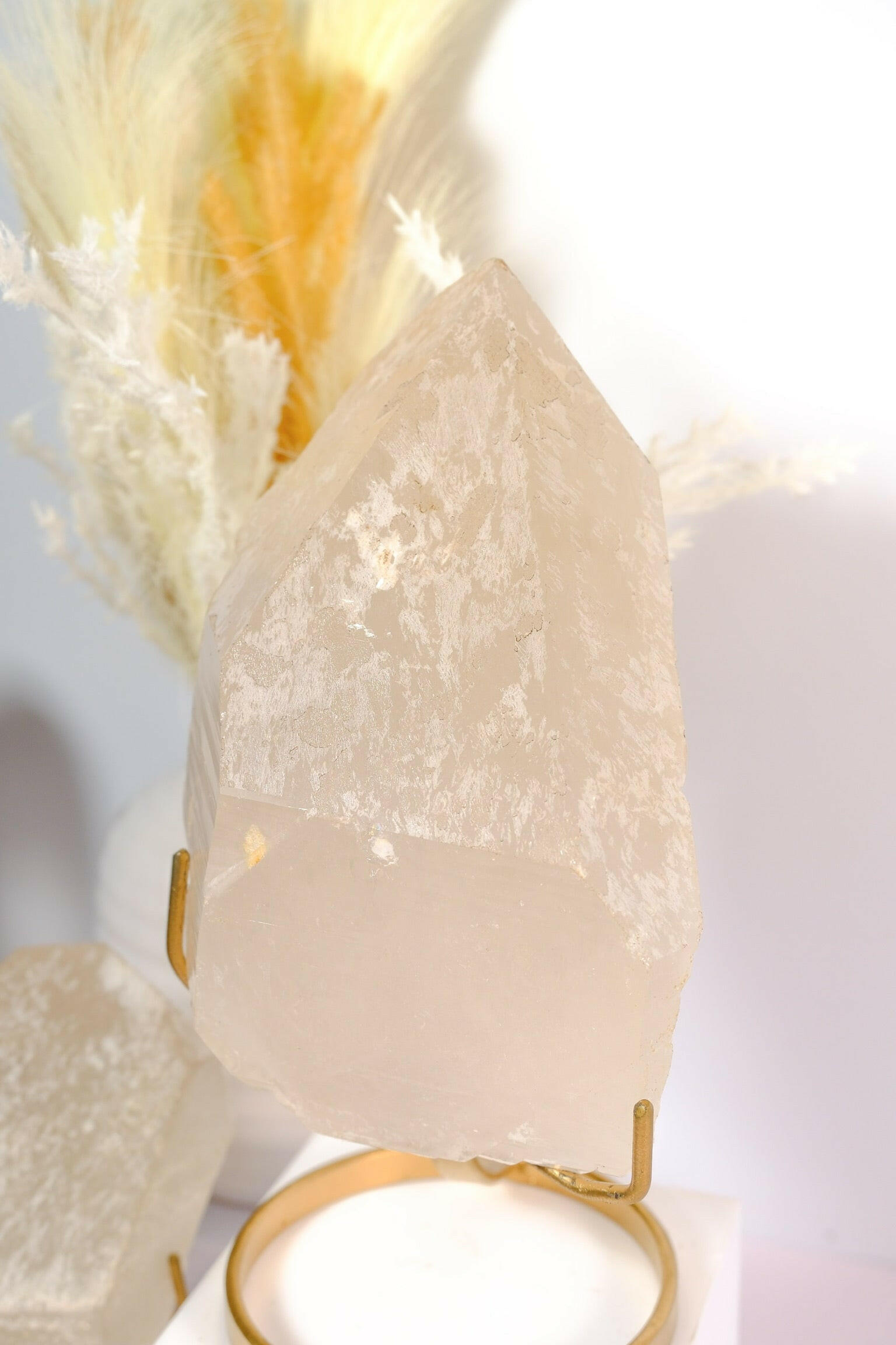 Citrine Rough Polished on Stand Healing Crystal.