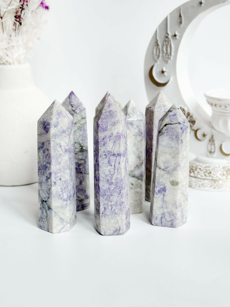 Tiffany Stone Tower - Premium healing crystal from Stones of Virtue Australia.