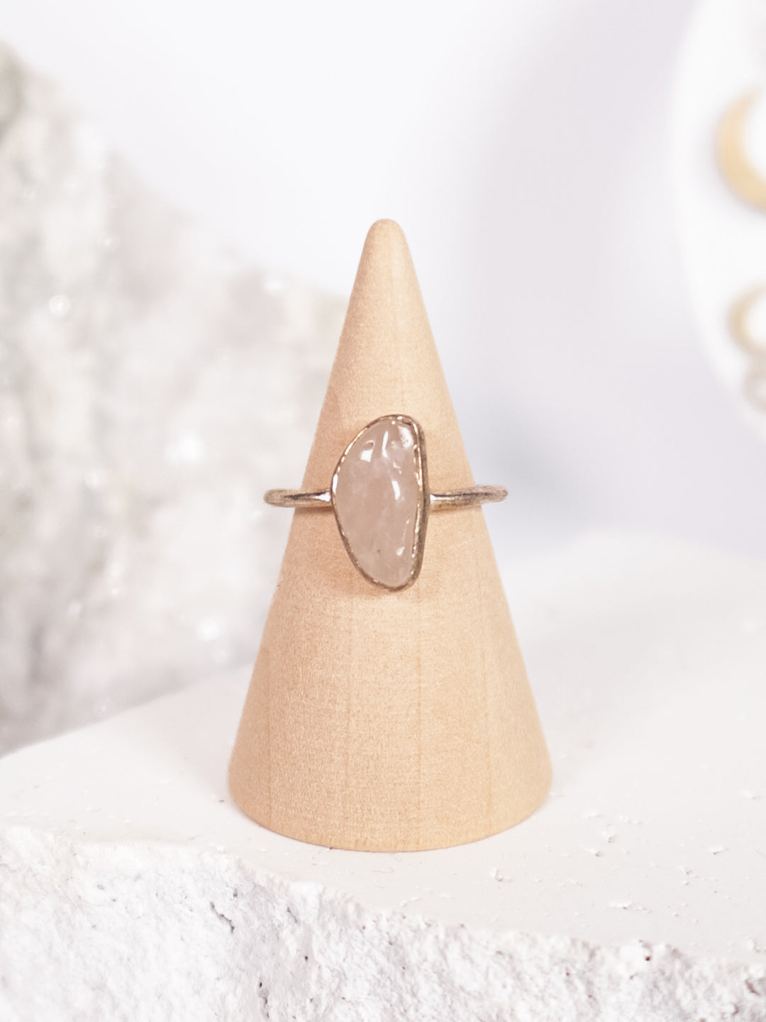 Rose Quartz Ring - Size 7/N