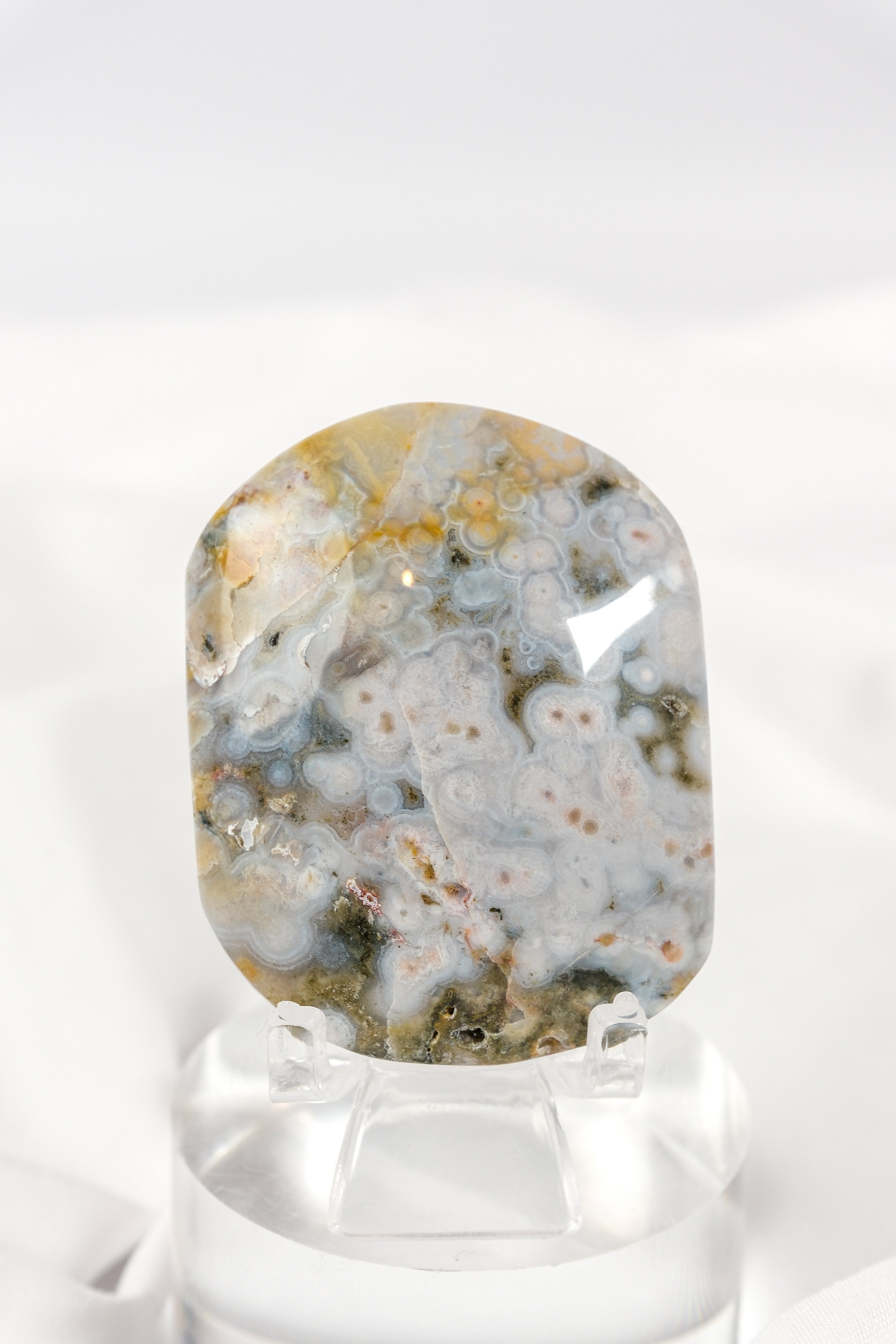 Orbicular Sea Jasper Palmstone