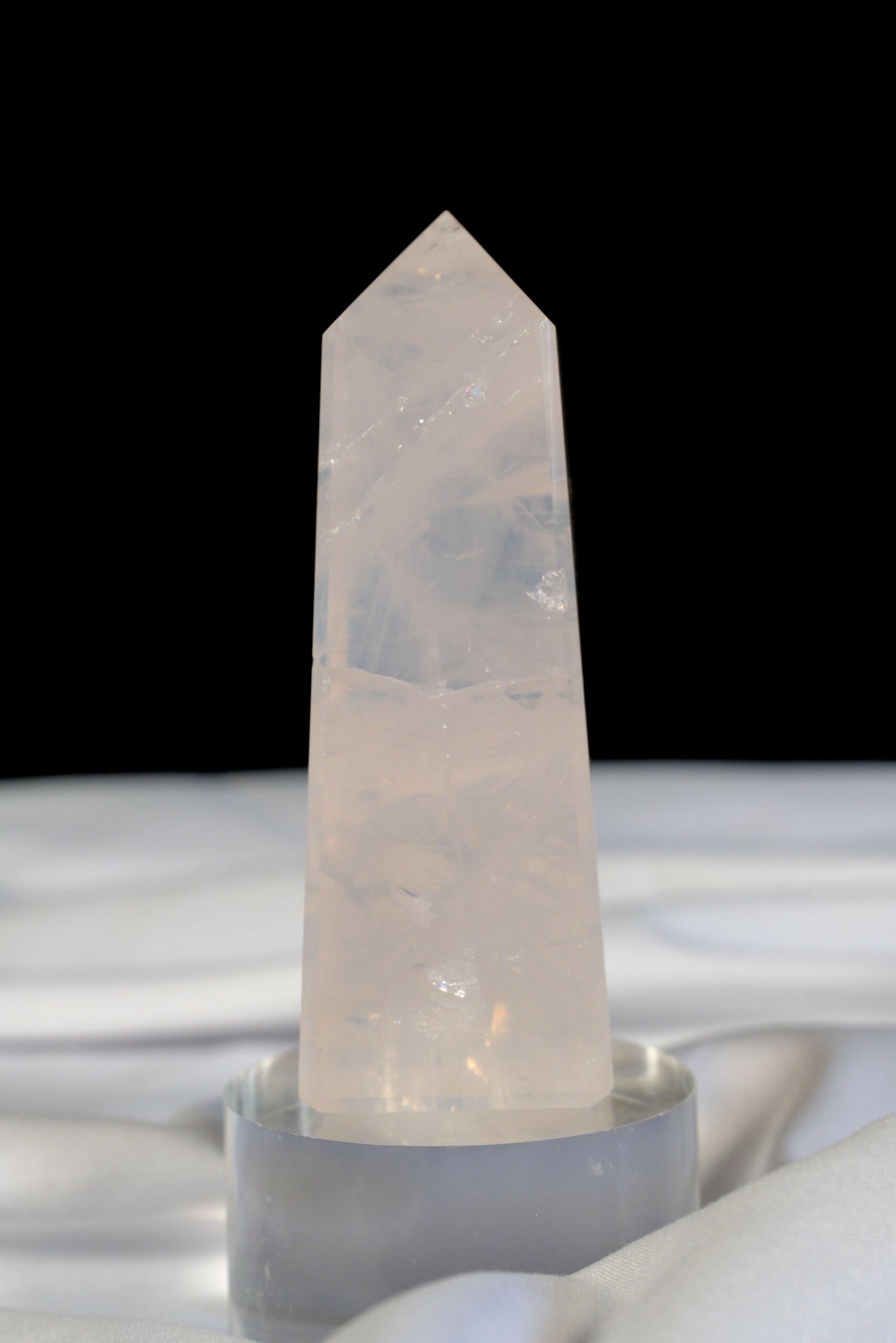 Rose Quartz Tower Healing Crystal.