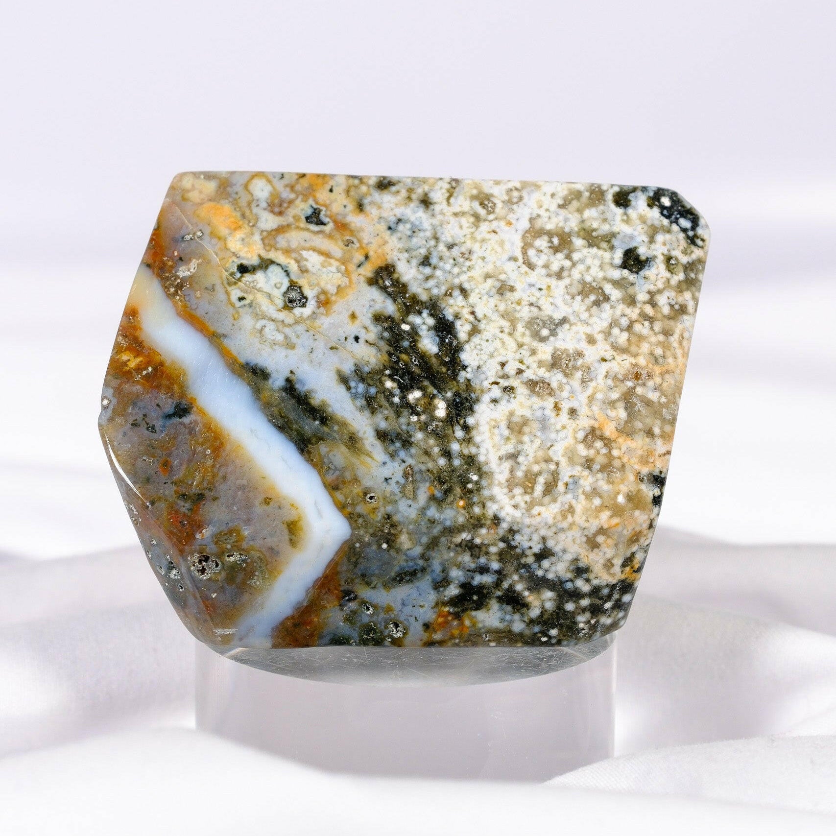 Ocean Jasper Freeform Healing Crystal.