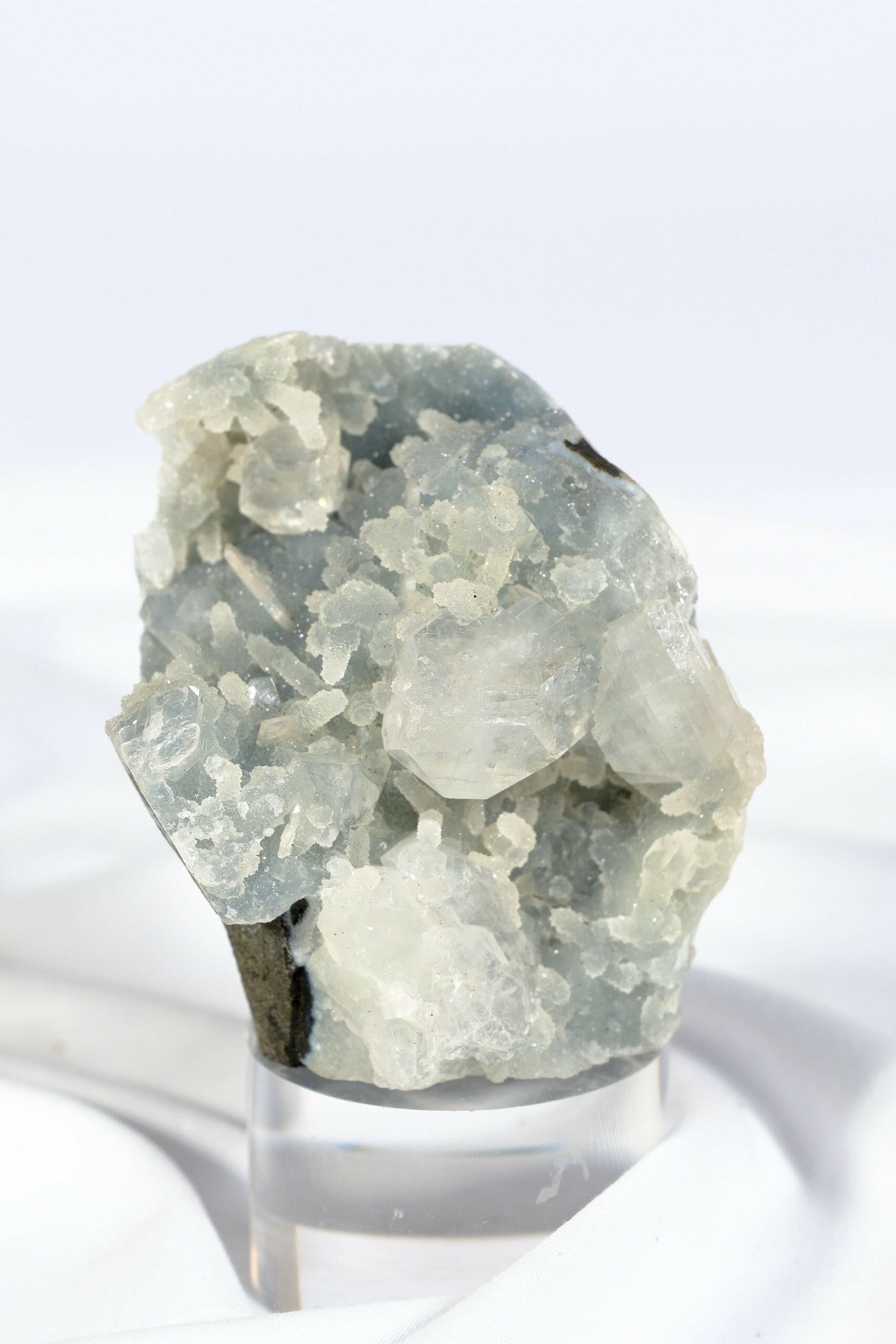 Apophyllite Blue Chalcedony Cutbase Healing Crystal.