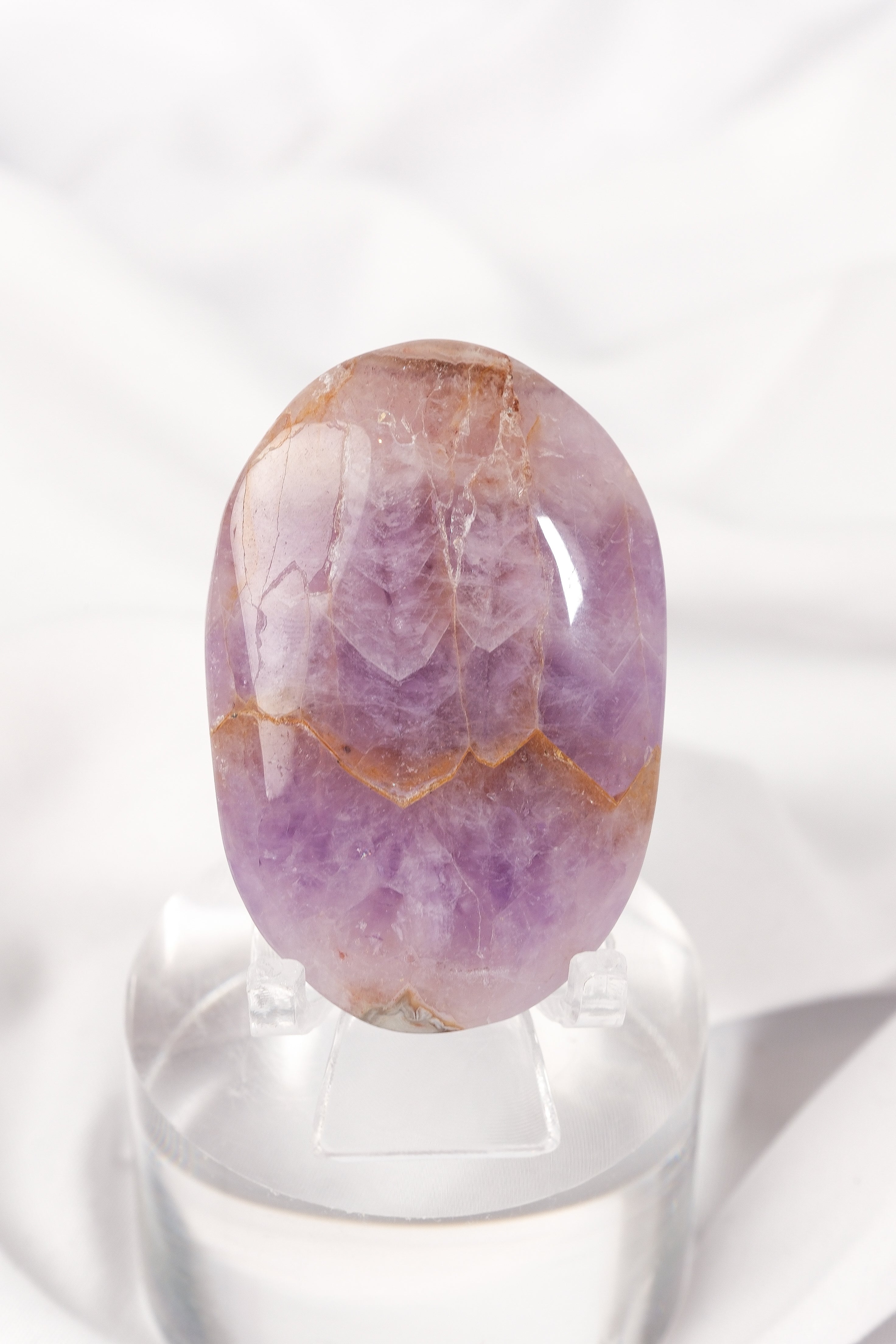 Amethyst Lace Agate Palmstone