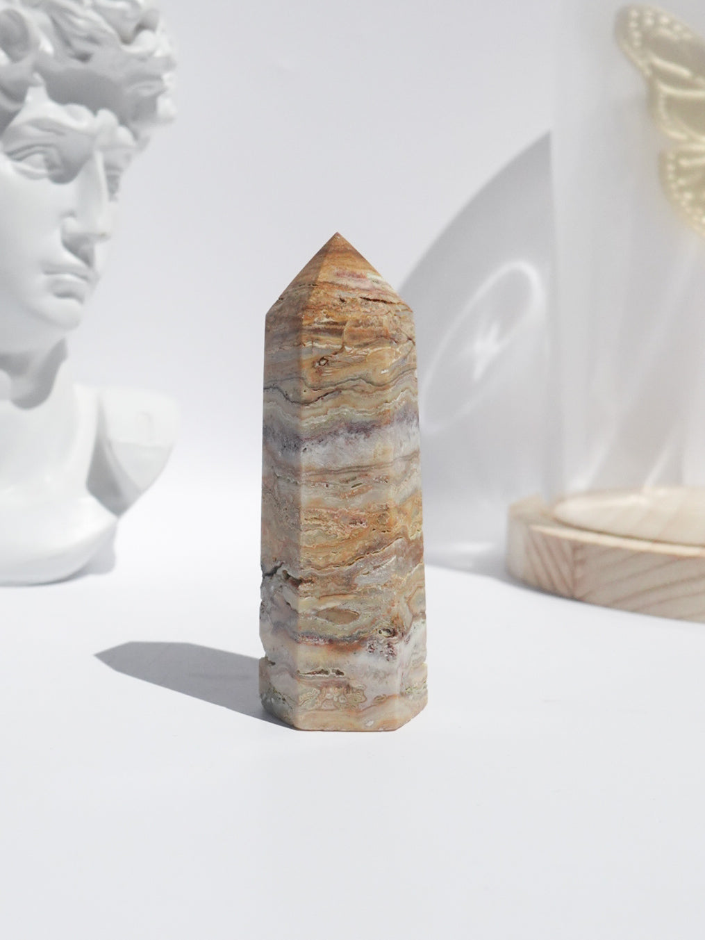 Crazy Lace Agate Tower