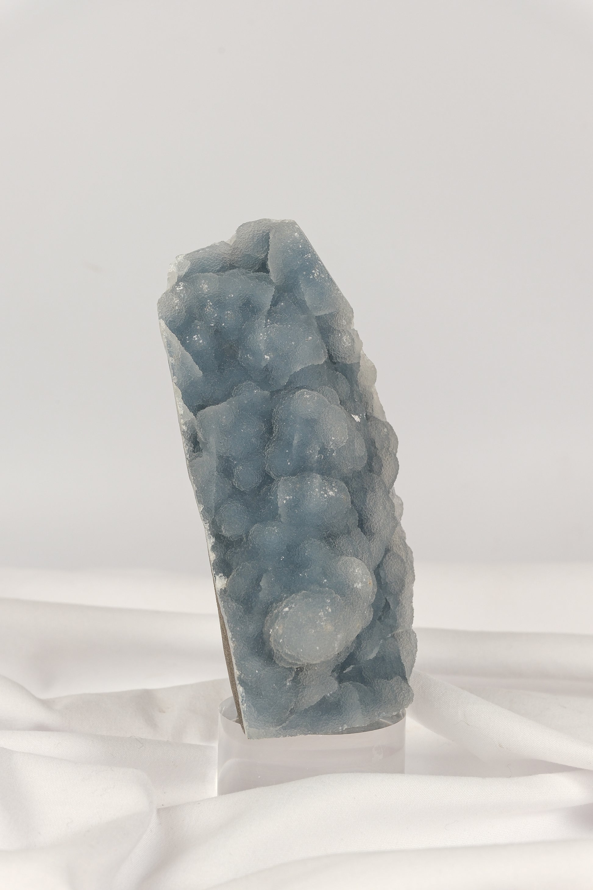 Botryoidal Blue Chalcedony Cutbase