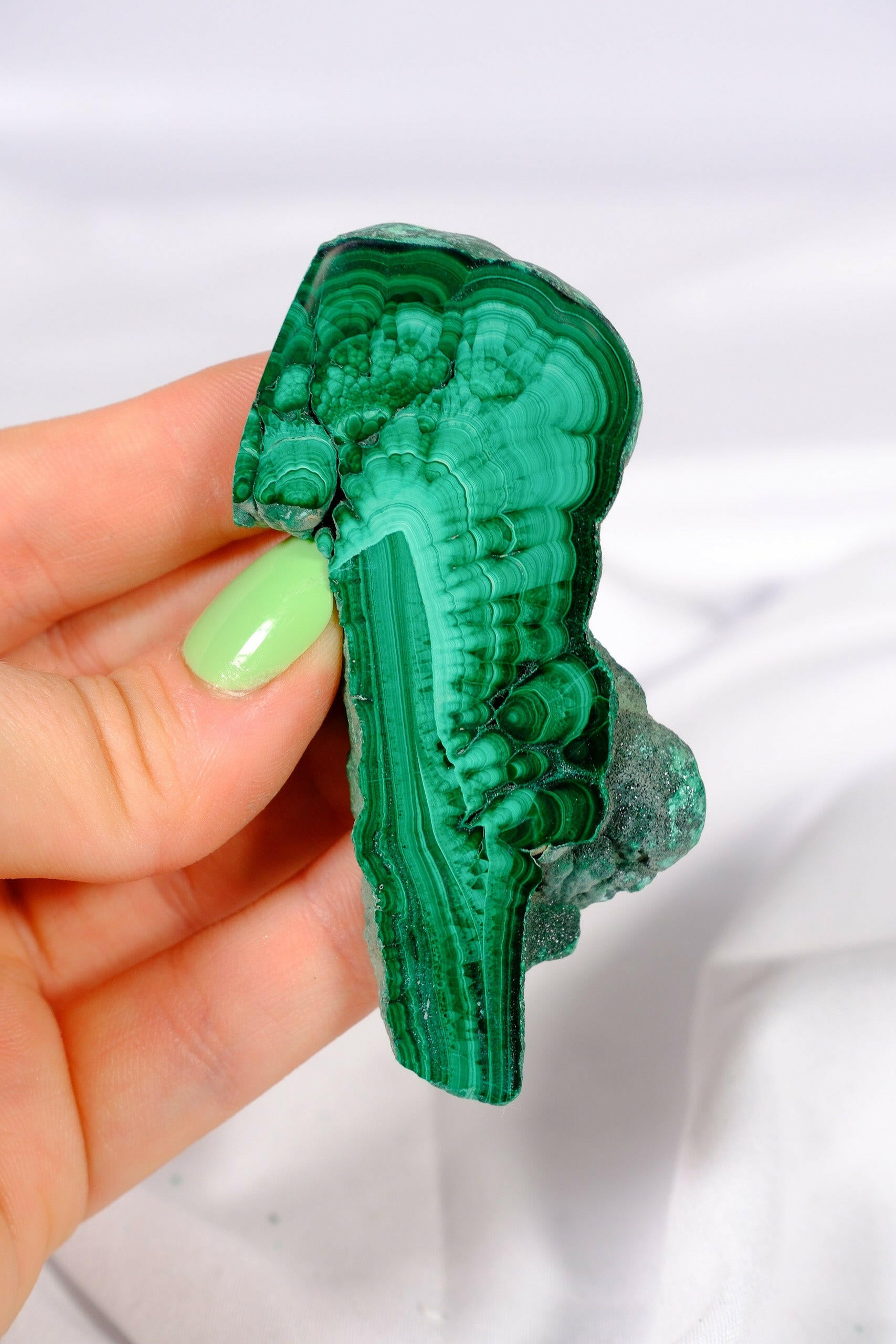 Malachite Slice Healing Crystal.