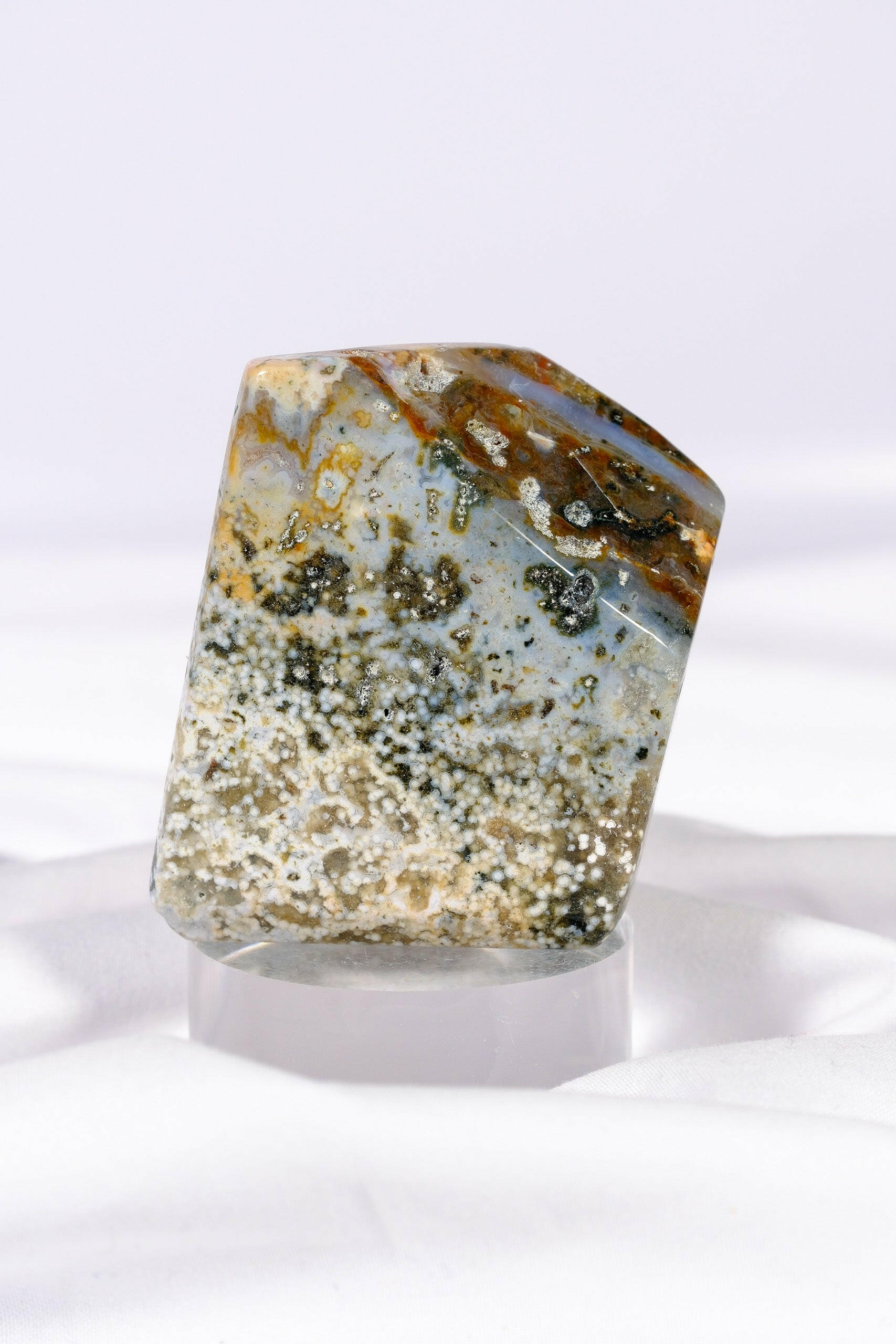 Ocean Jasper Freeform Healing Crystal.