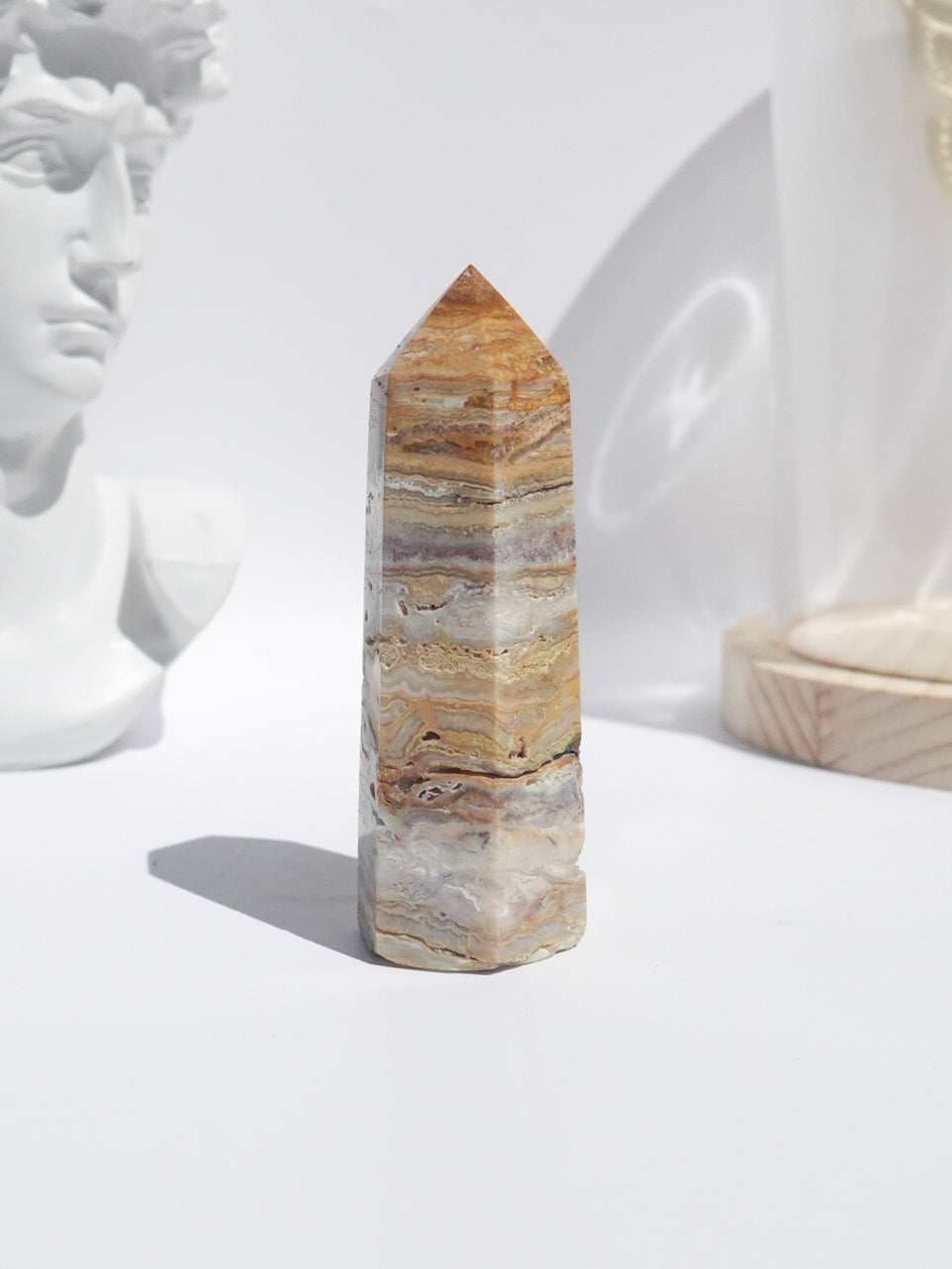 Crazy Lace Agate Tower