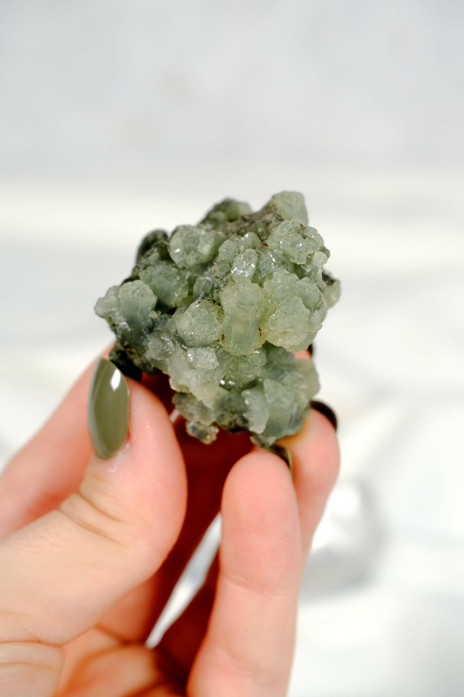 Prehnite Cluster Healing Crystal.