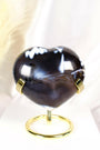Orca Agate Heart Healing Crystal.