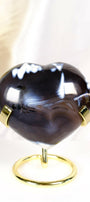 Orca Agate Heart Healing Crystal.
