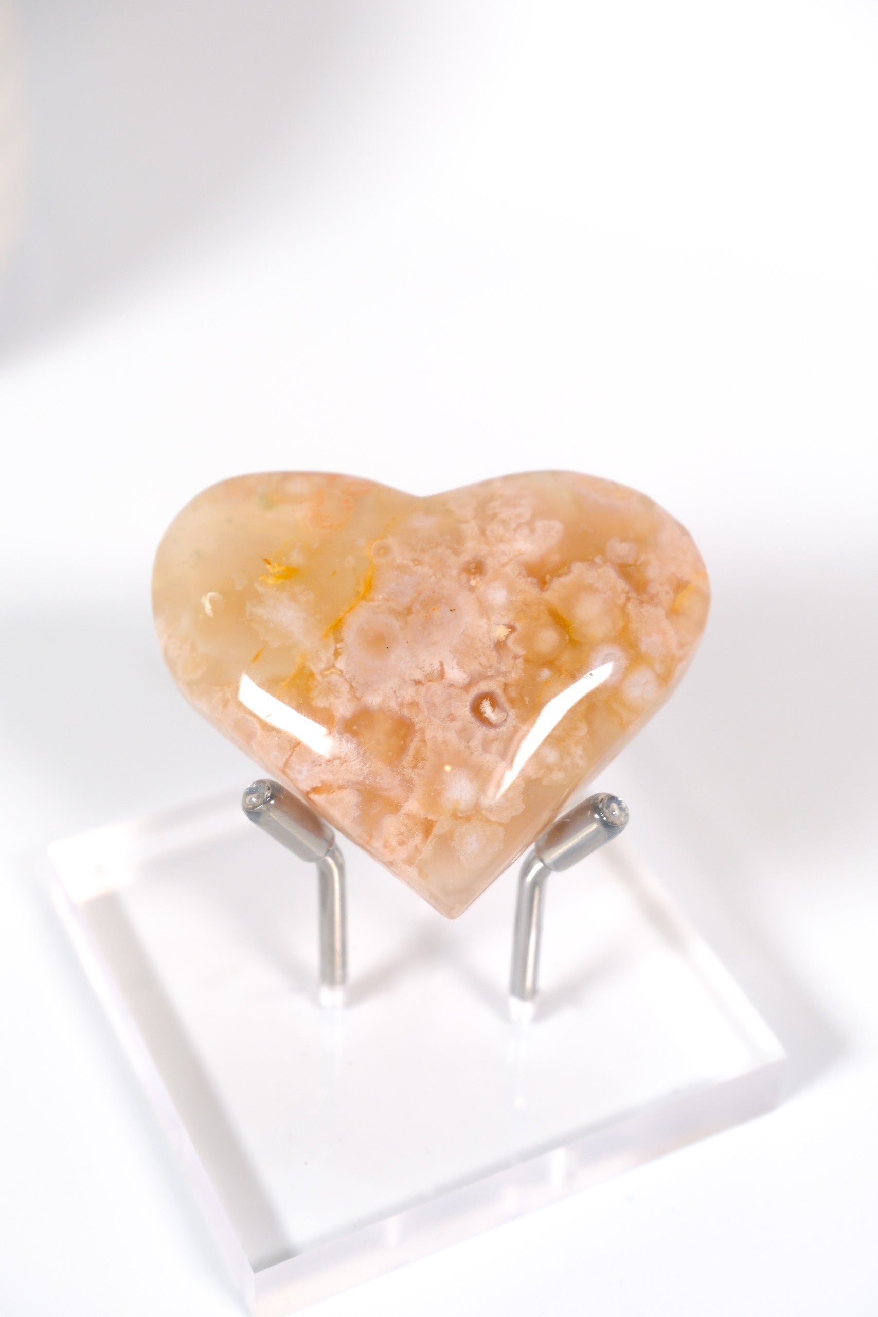 Flower Agate Heart