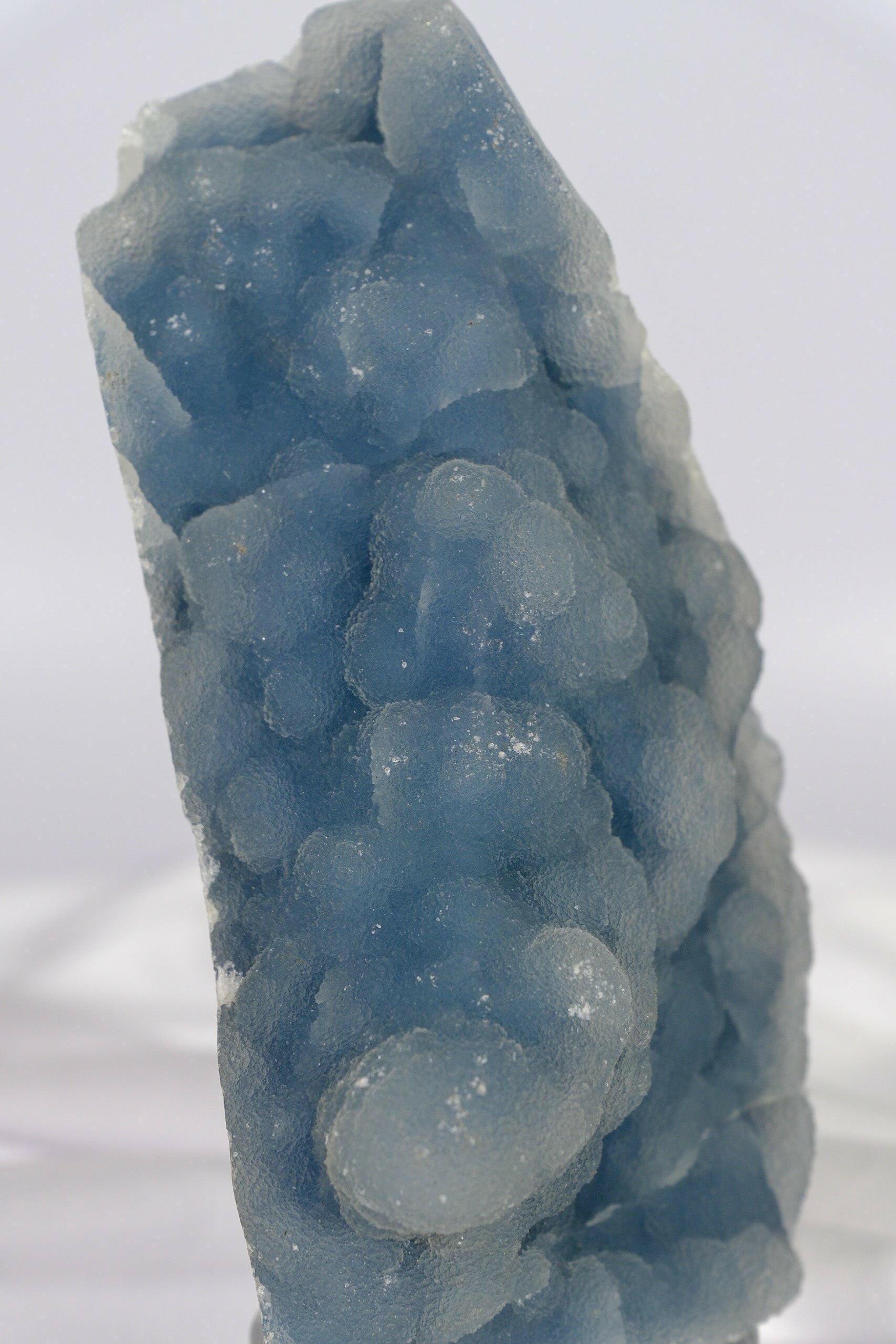 Botryoidal Blue Chalcedony Cutbase Healing Crystal.