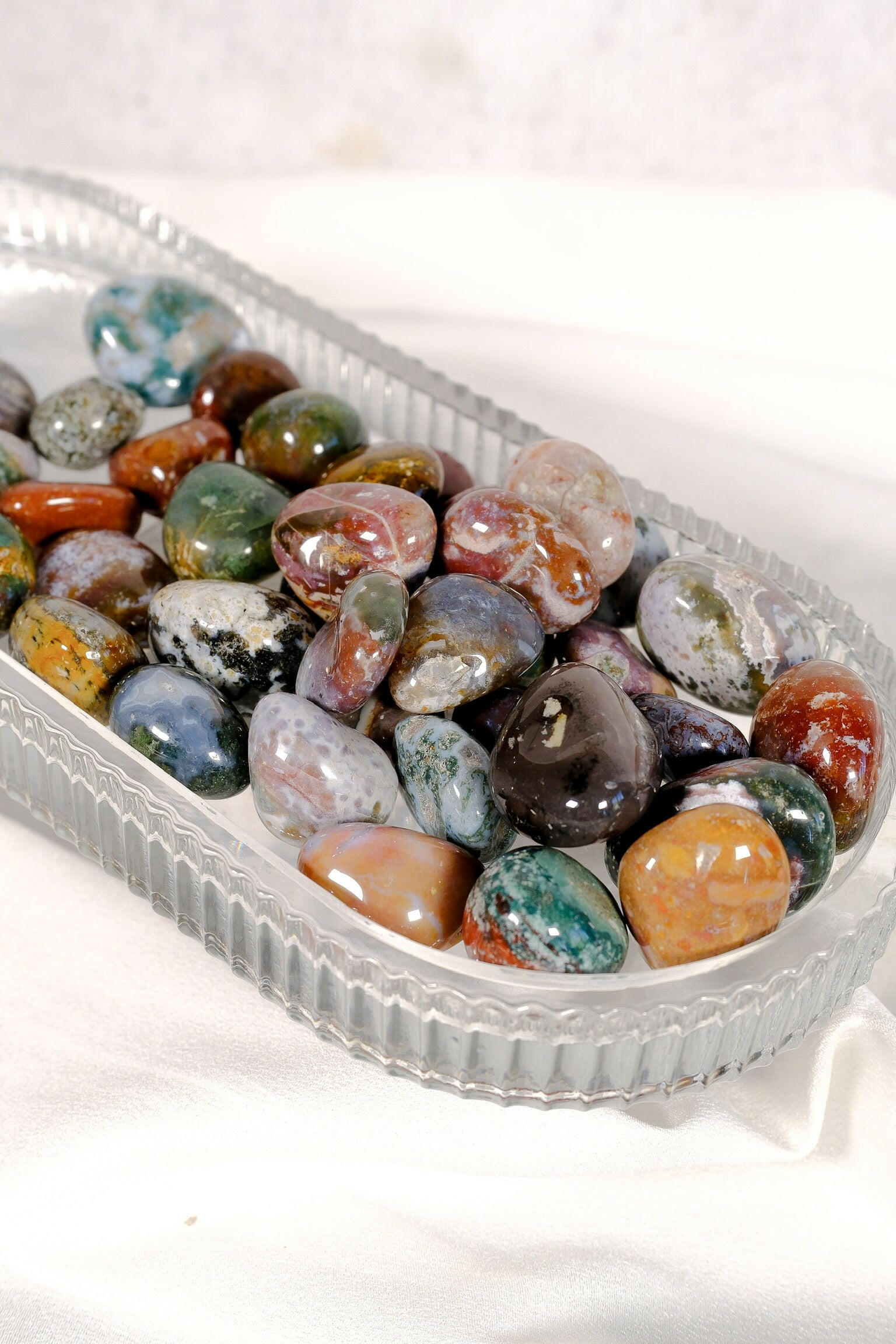 Ocean Jasper Tumble Healing Crystal.