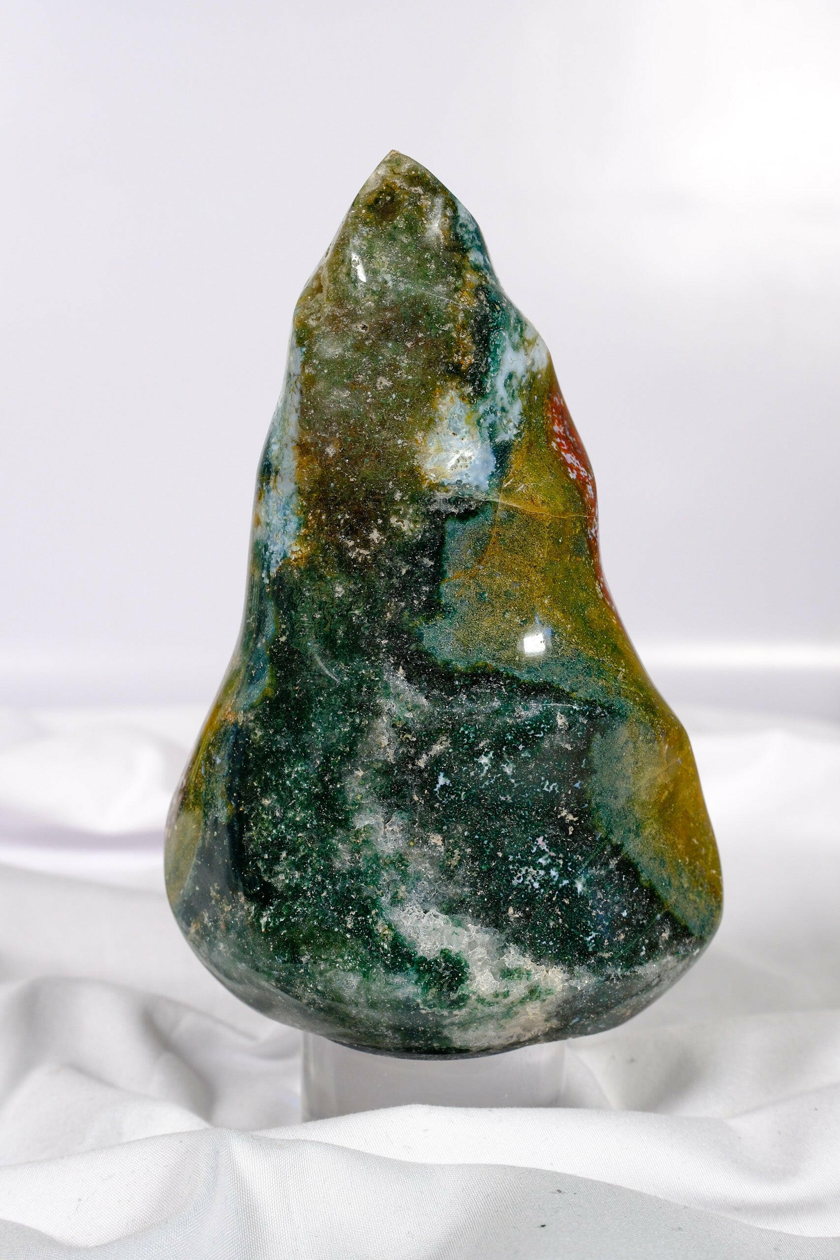 Ocean Jasper Flame Healing Crystal.
