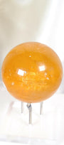 Honey Calcite Sphere Healing Crystal.