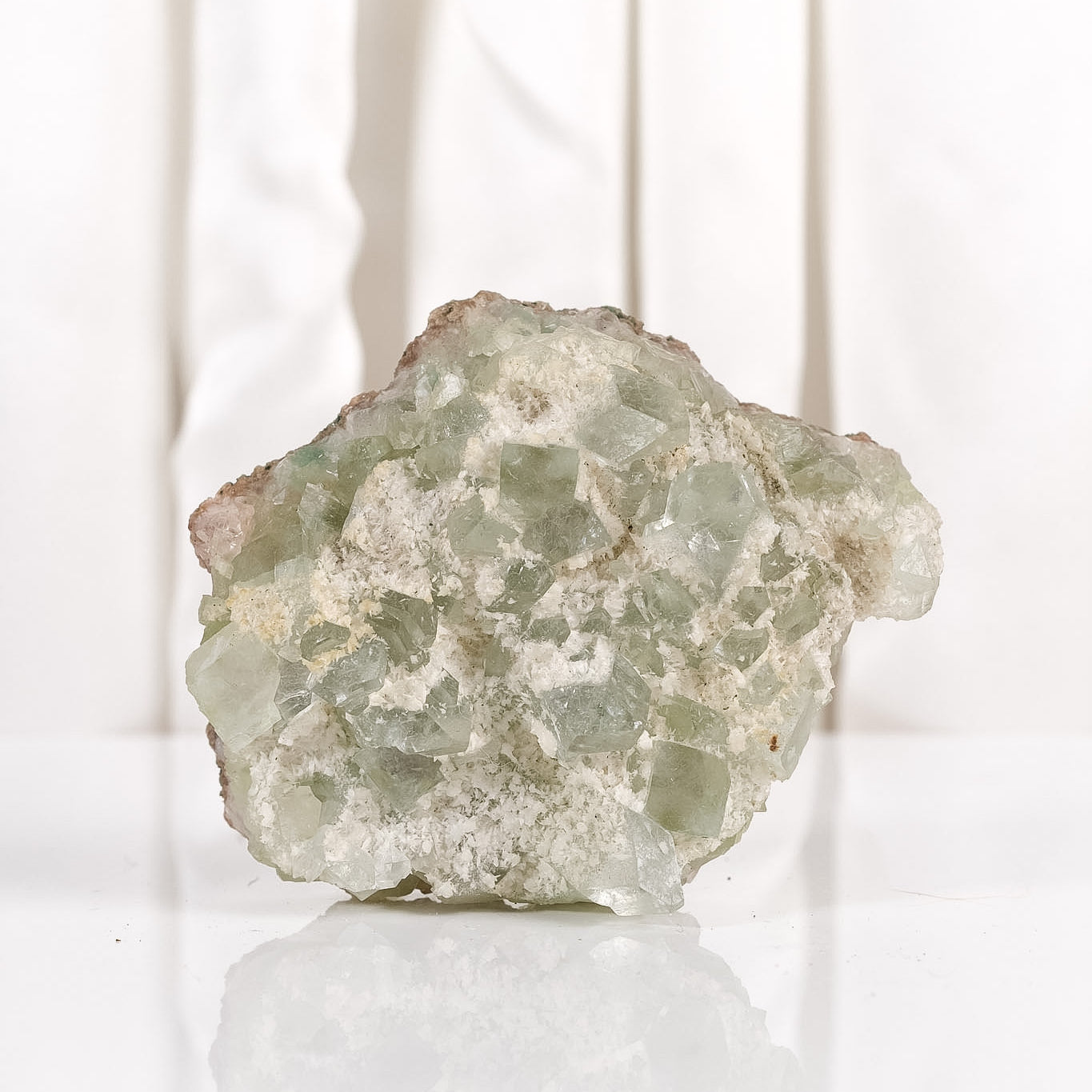 Sugar Coated Green Apophyllite Cluster