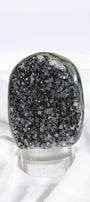 Black Amethyst Cutbase Healing Crystal.