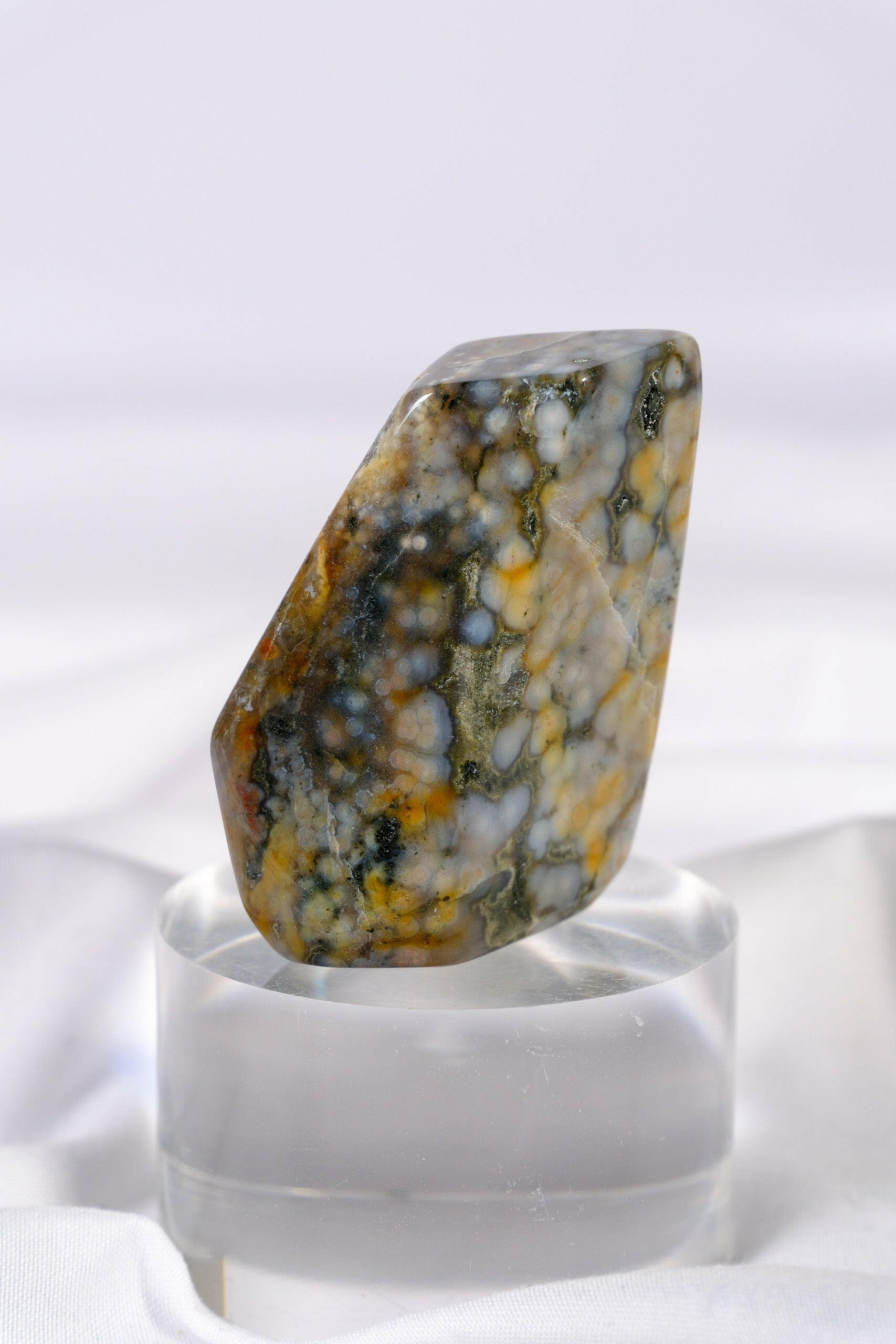 Ocean Jasper Freeform Healing Crystal.