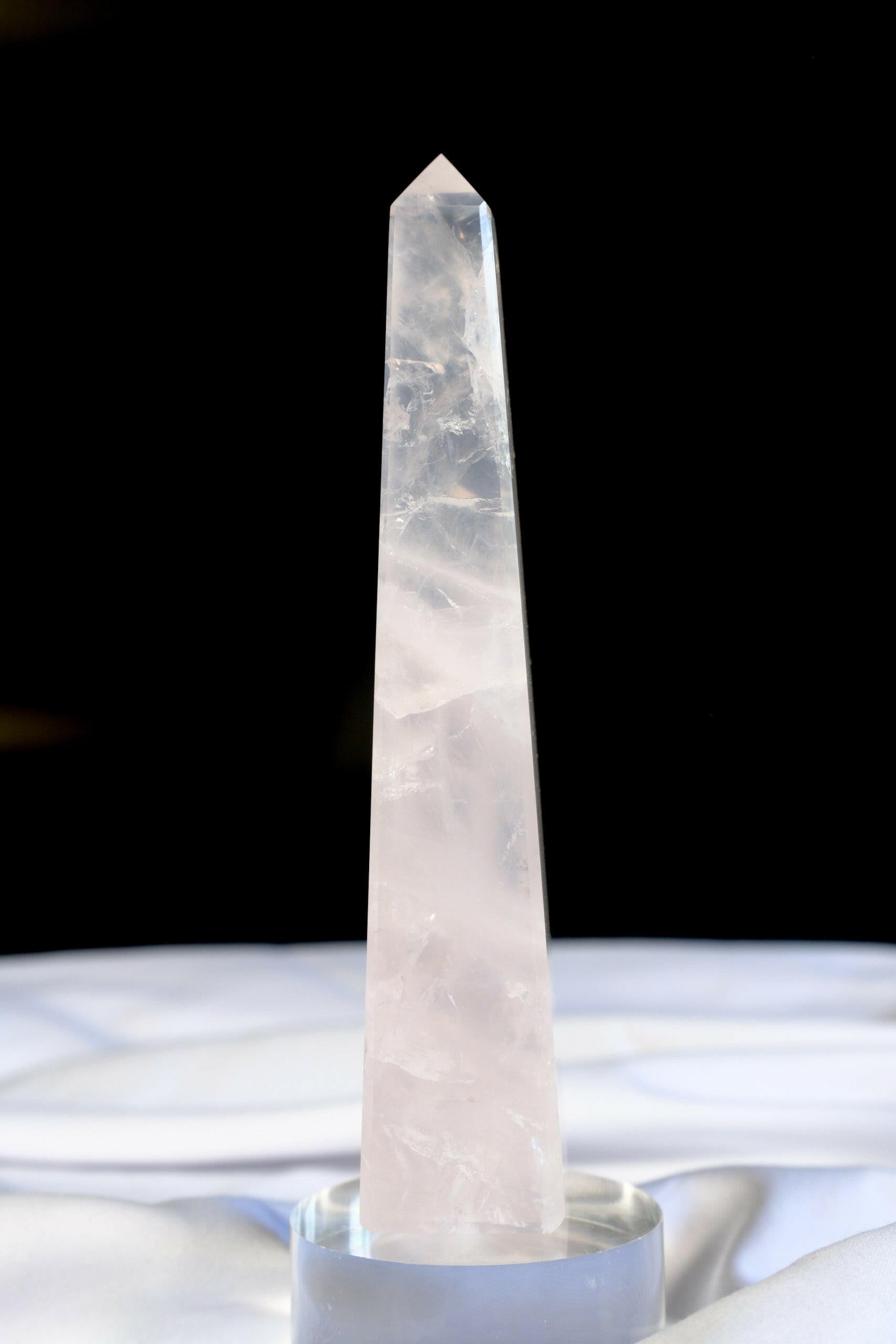 Rose Quartz Tower Healing Crystal.