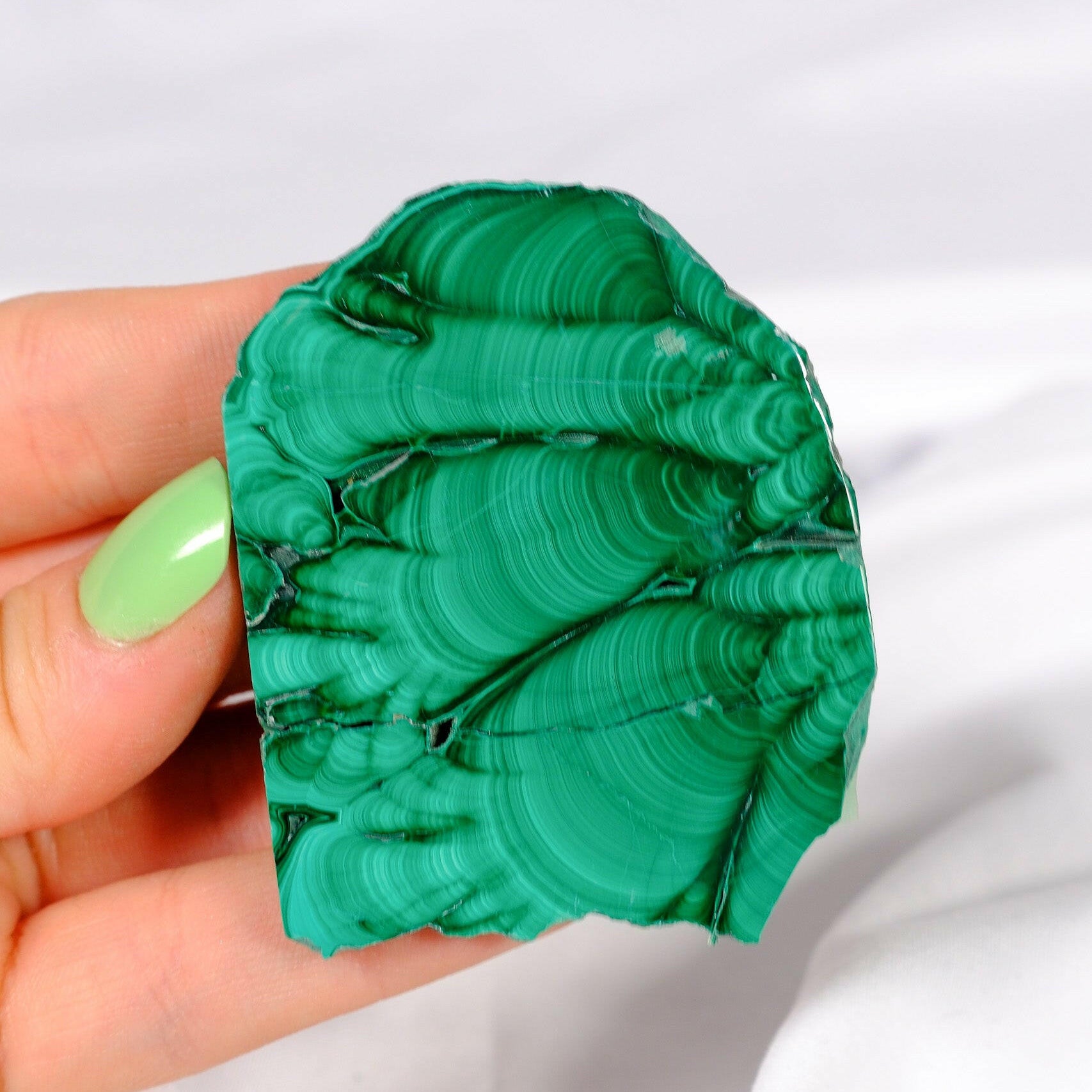 Malachite Slice Healing Crystal.