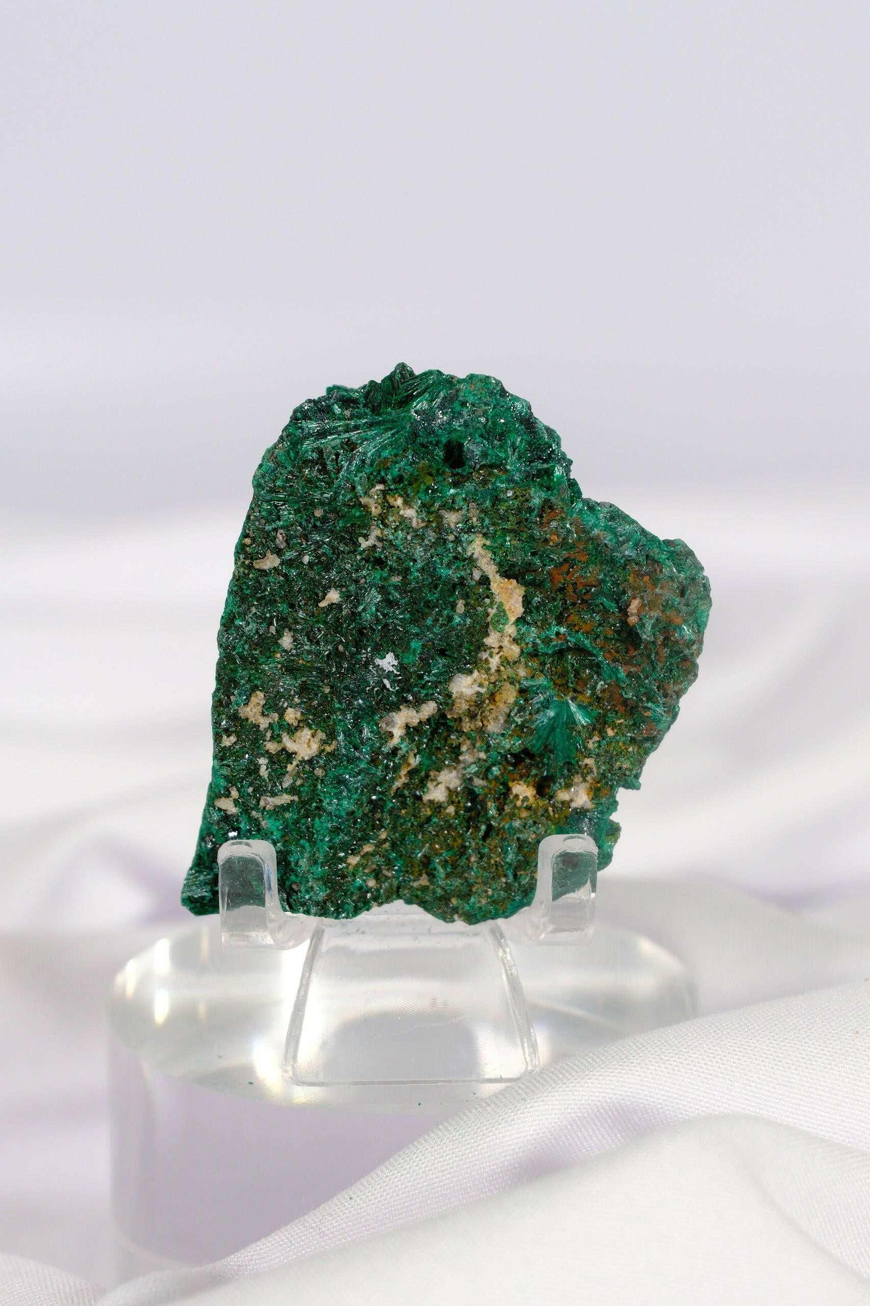 Silky Malachite Specimen Healing Crystal.
