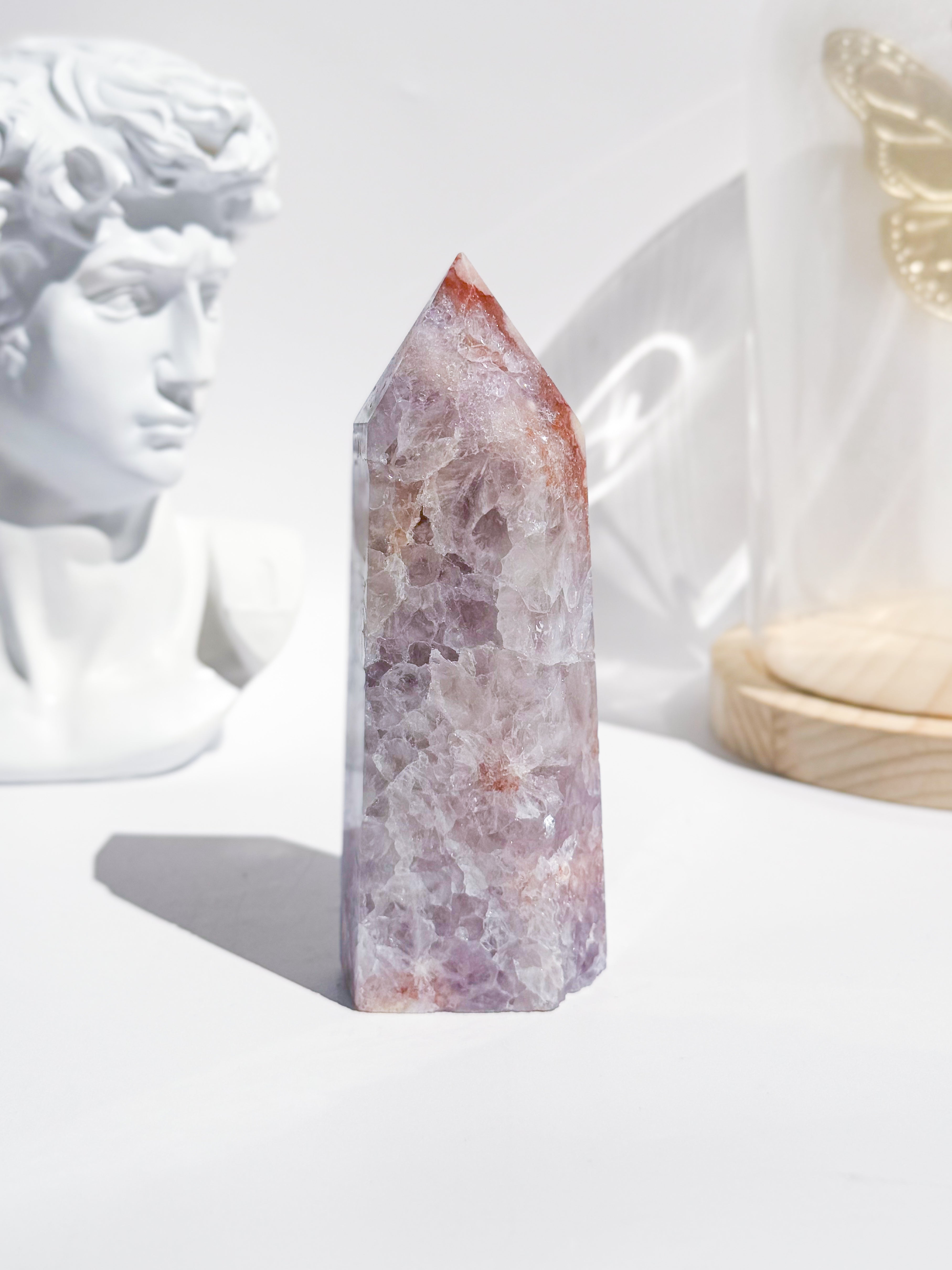 Pink Amethyst / Flower Agate Tower