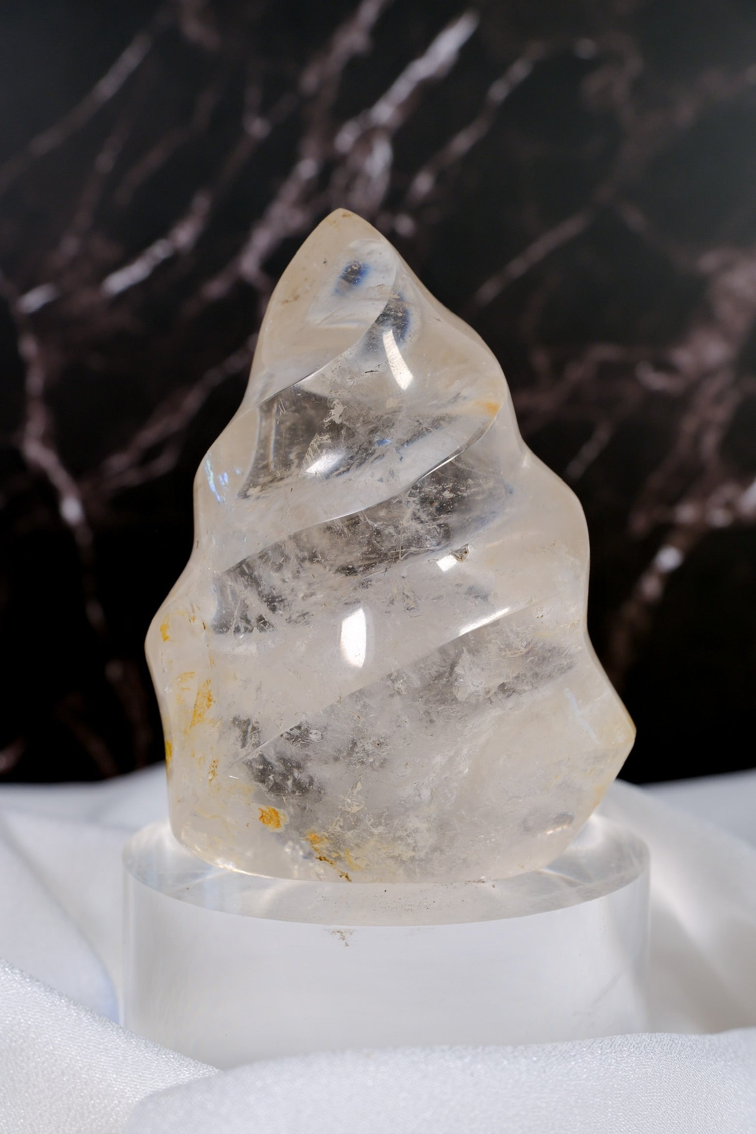 Clear Quartz Flame