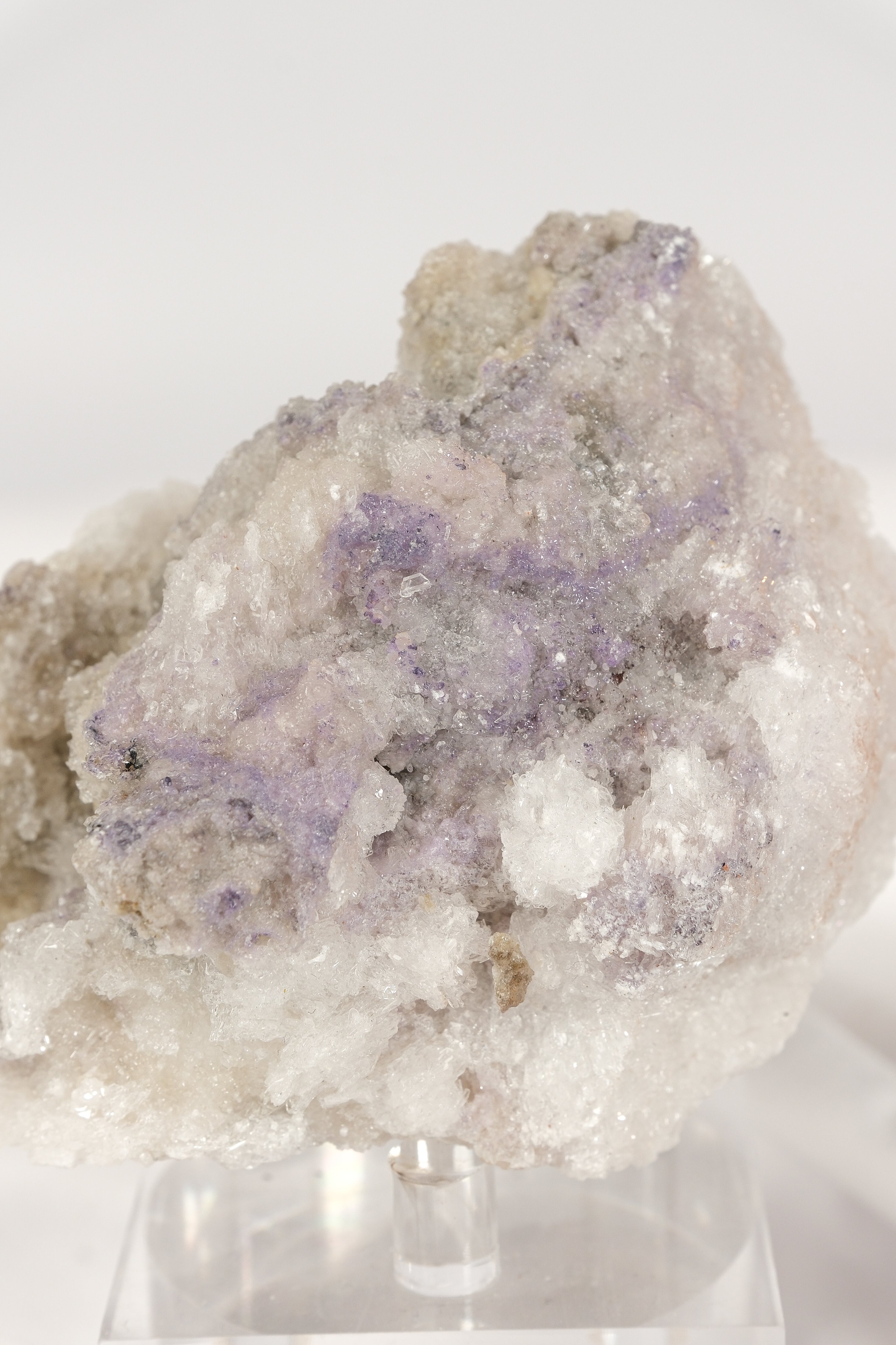 Selenite With Fluorite Cluster