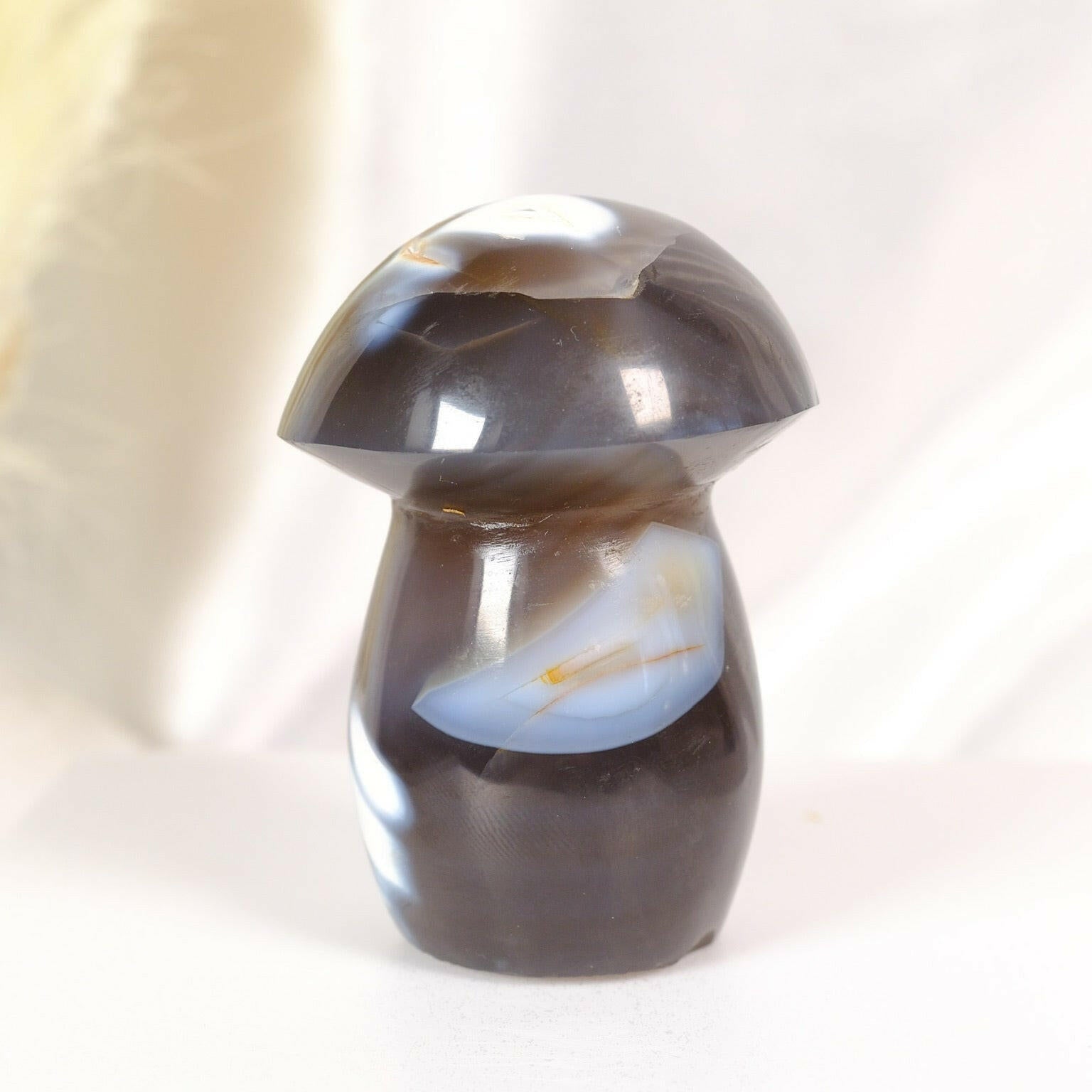 Orca Agate Mushroom Healing Crystal.