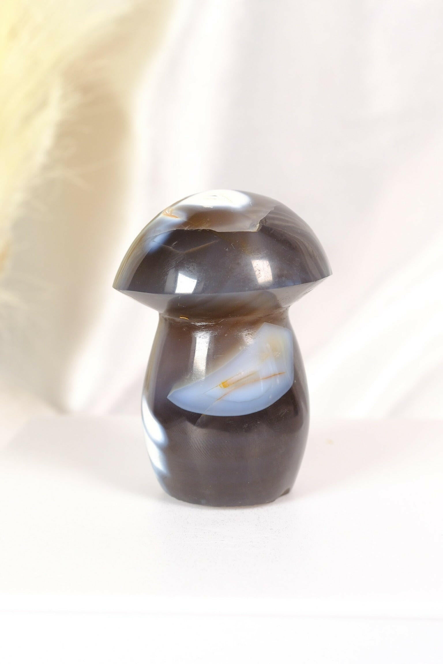 Orca Agate Mushroom Healing Crystal.