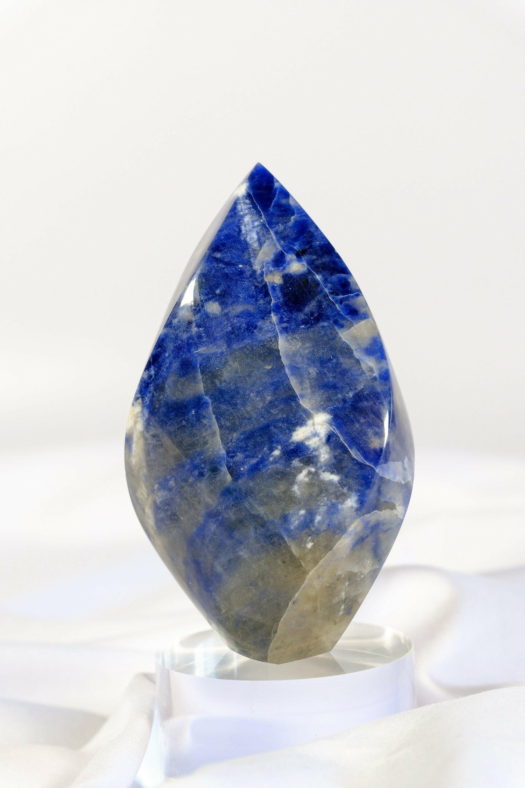 Sodalite Flame Healing Crystal.