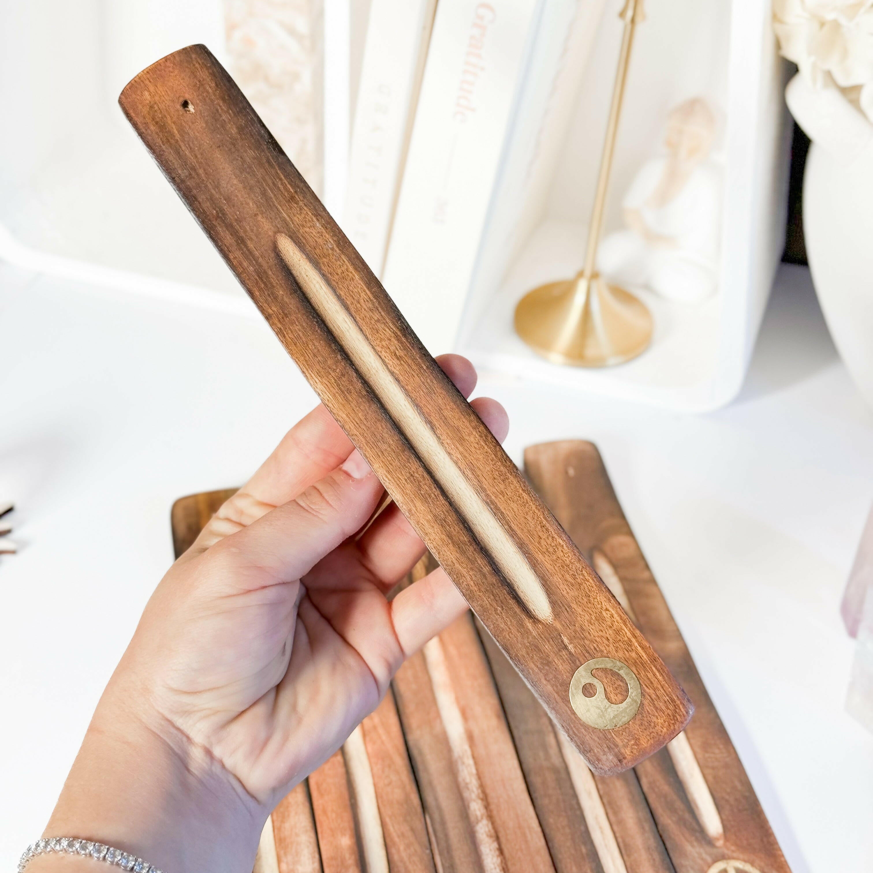 Incense Holder - Choose your own Healing Crystal.