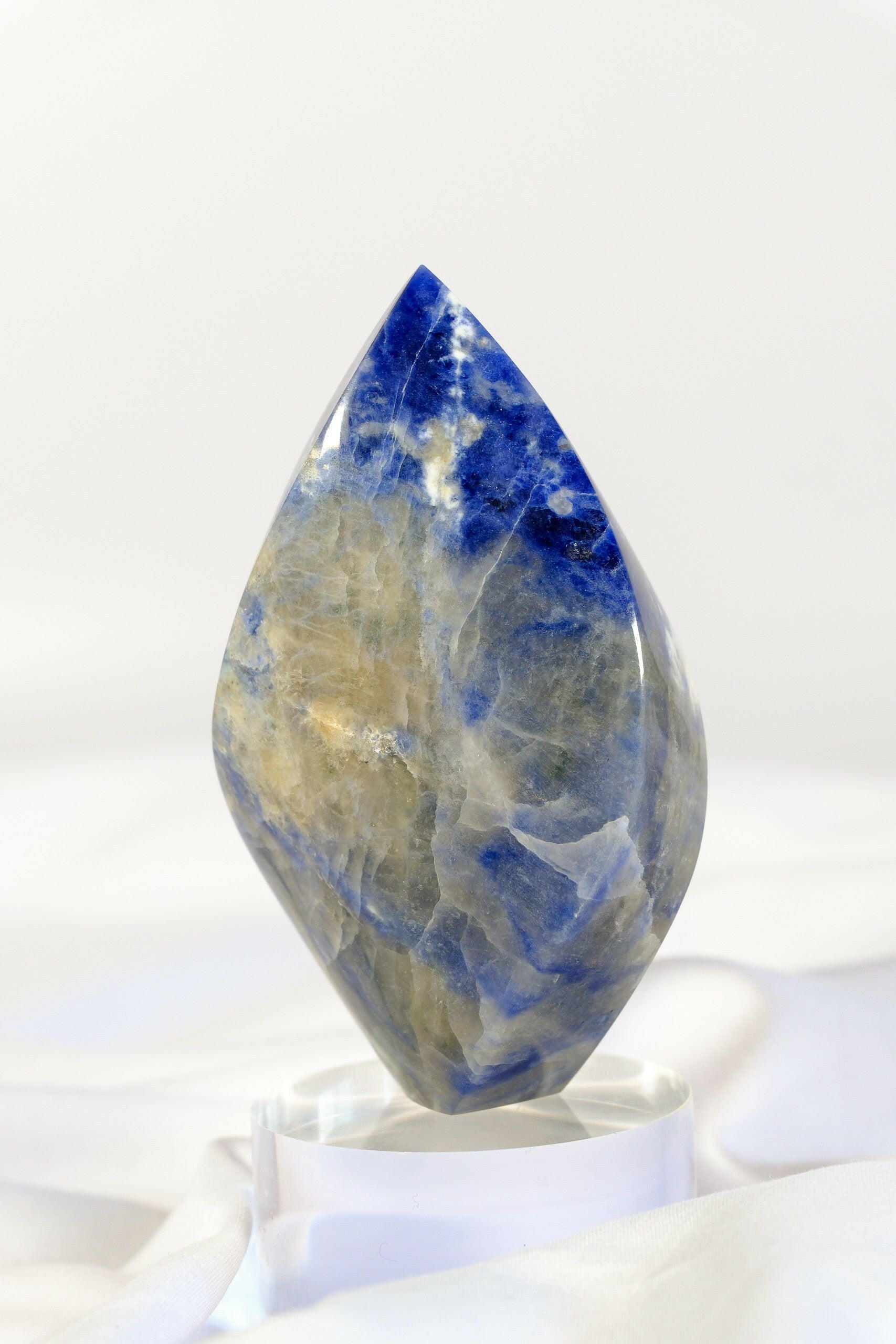 Sodalite Flame Healing Crystal.