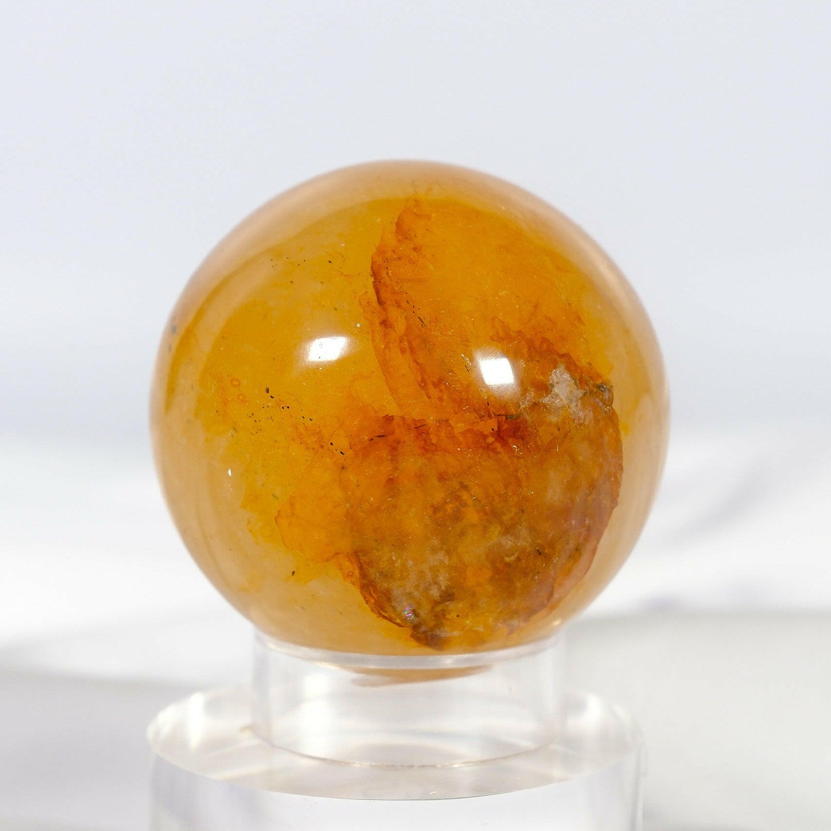 Golden Healer Sphere Healing Crystal.