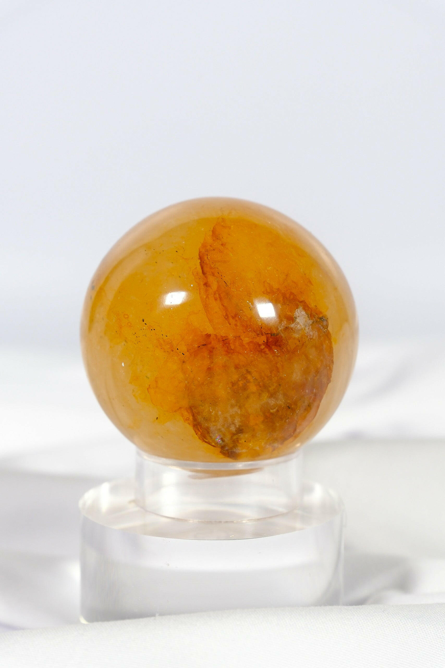 Golden Healer Sphere Healing Crystal.