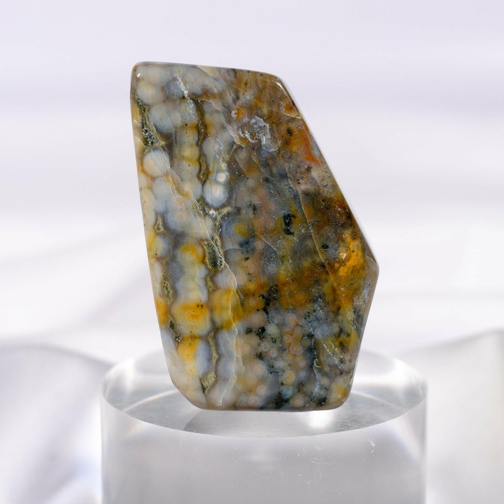 Ocean Jasper Freeform Healing Crystal.