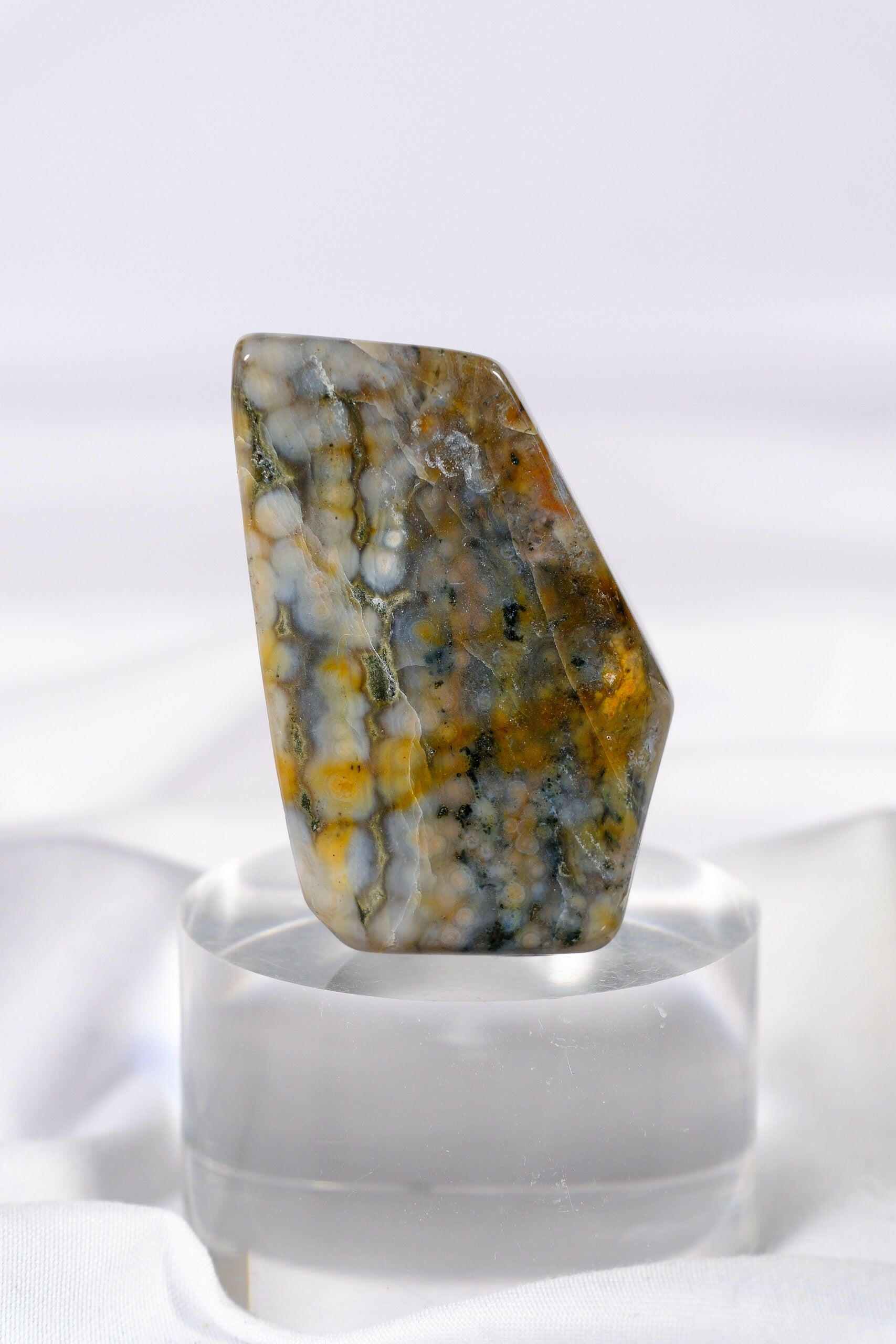 Ocean Jasper Freeform Healing Crystal.