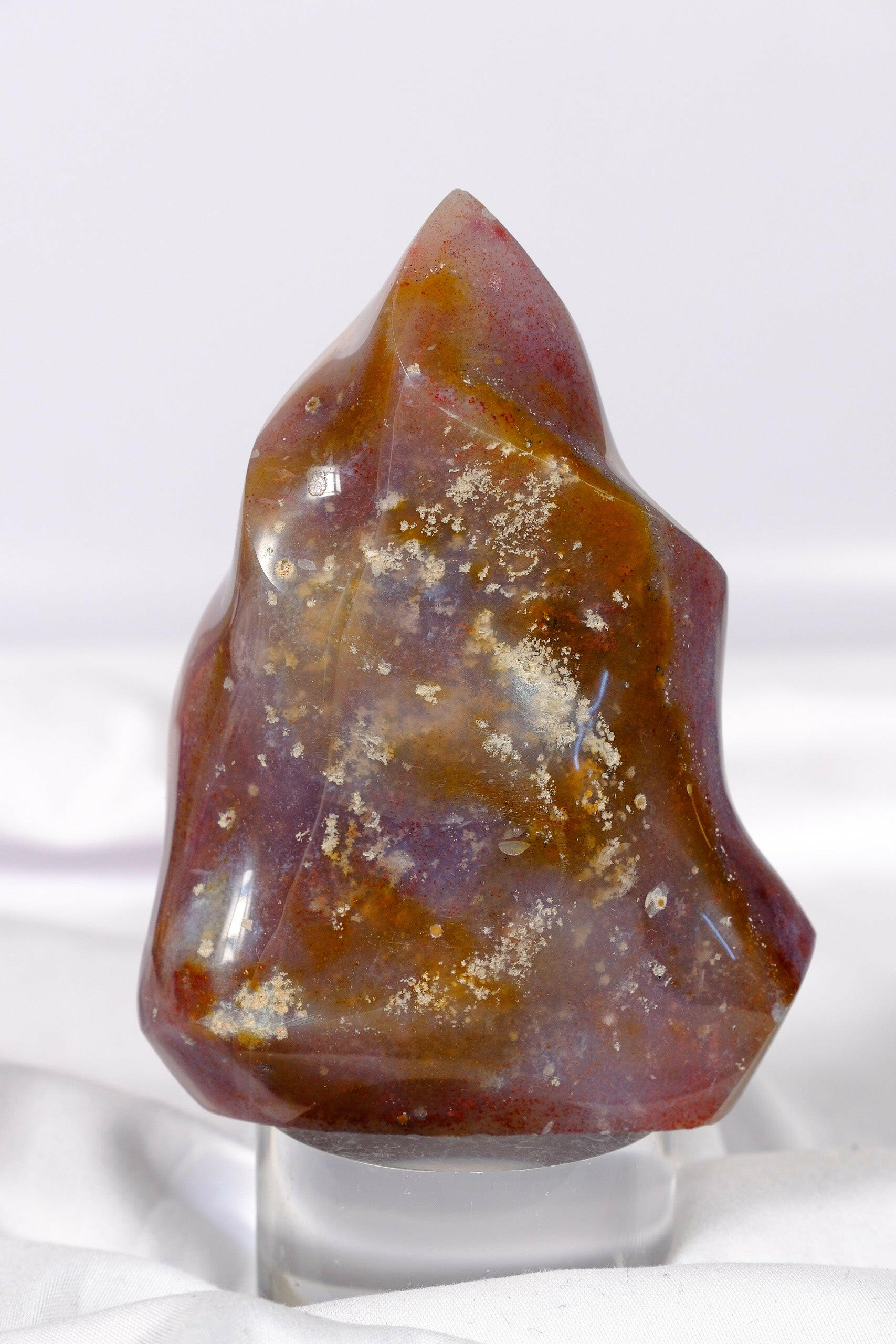 Ocean Jasper Flame Healing Crystal.