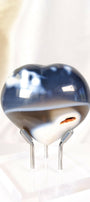 Orca Agate Heart Healing Crystal.