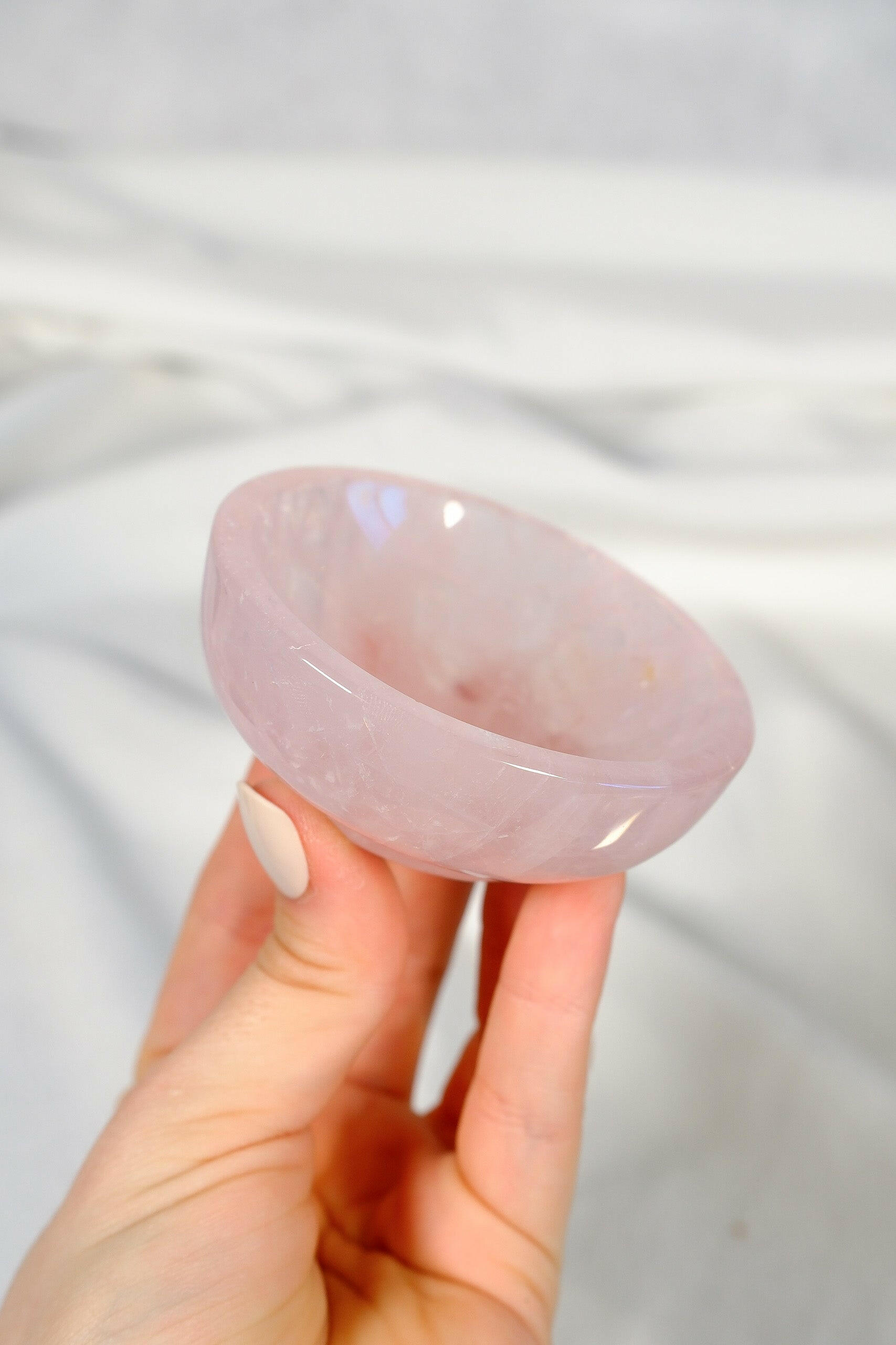 Rose Quartz Bowl Healing Crystal.