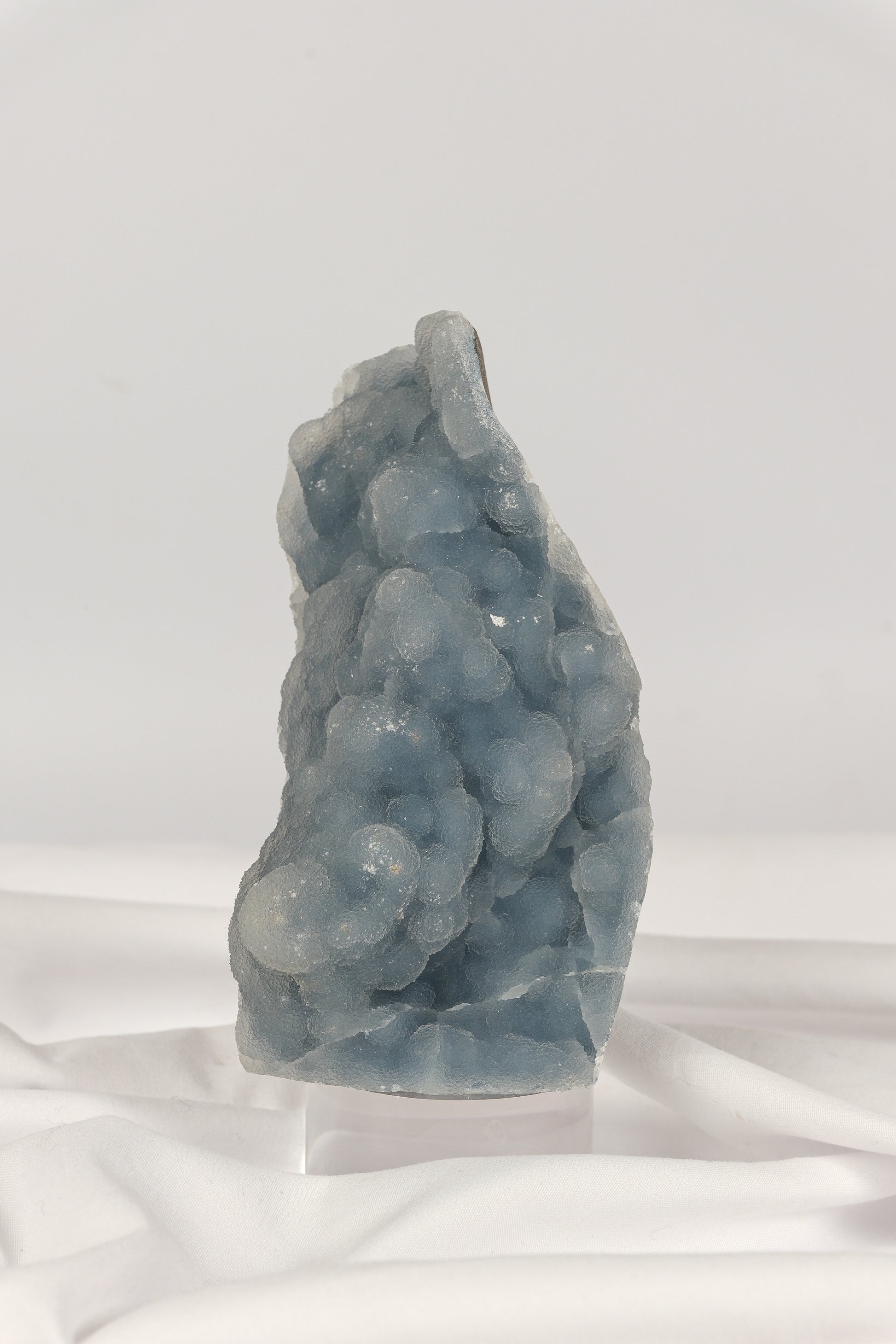Botryoidal Blue Chalcedony Cutbase
