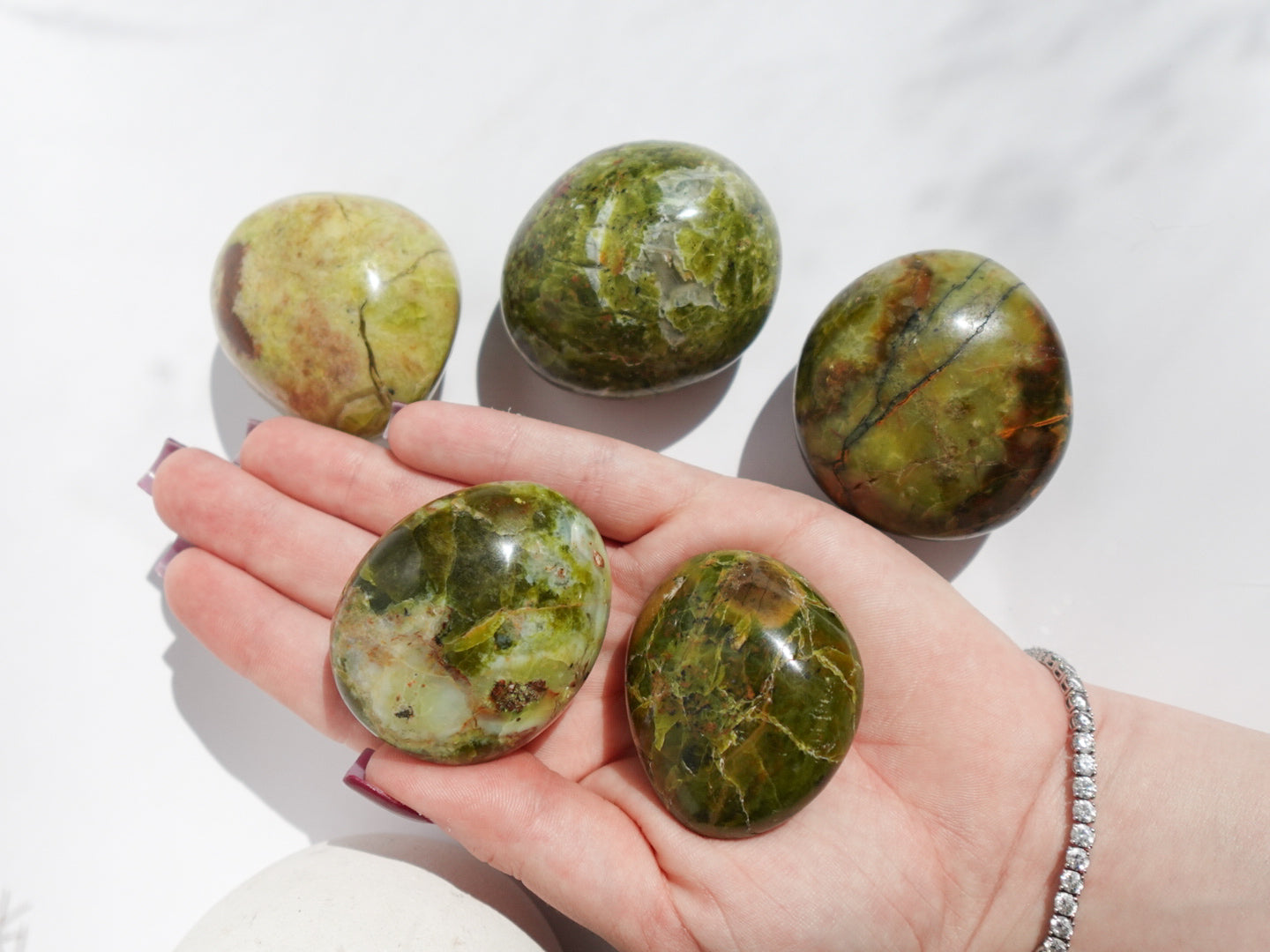 Green Opal Palmstone