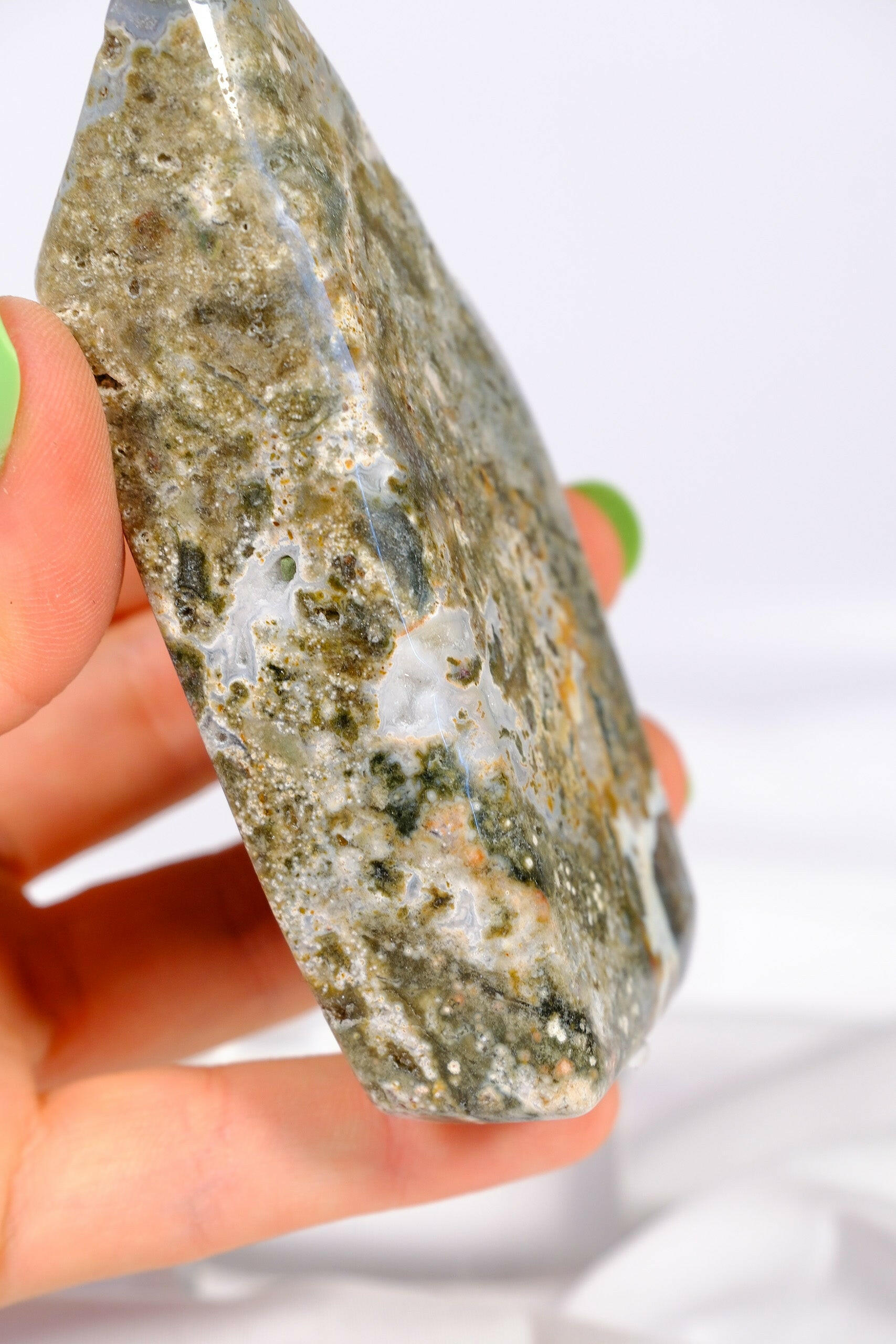 Ocean Jasper Freeform Healing Crystal.